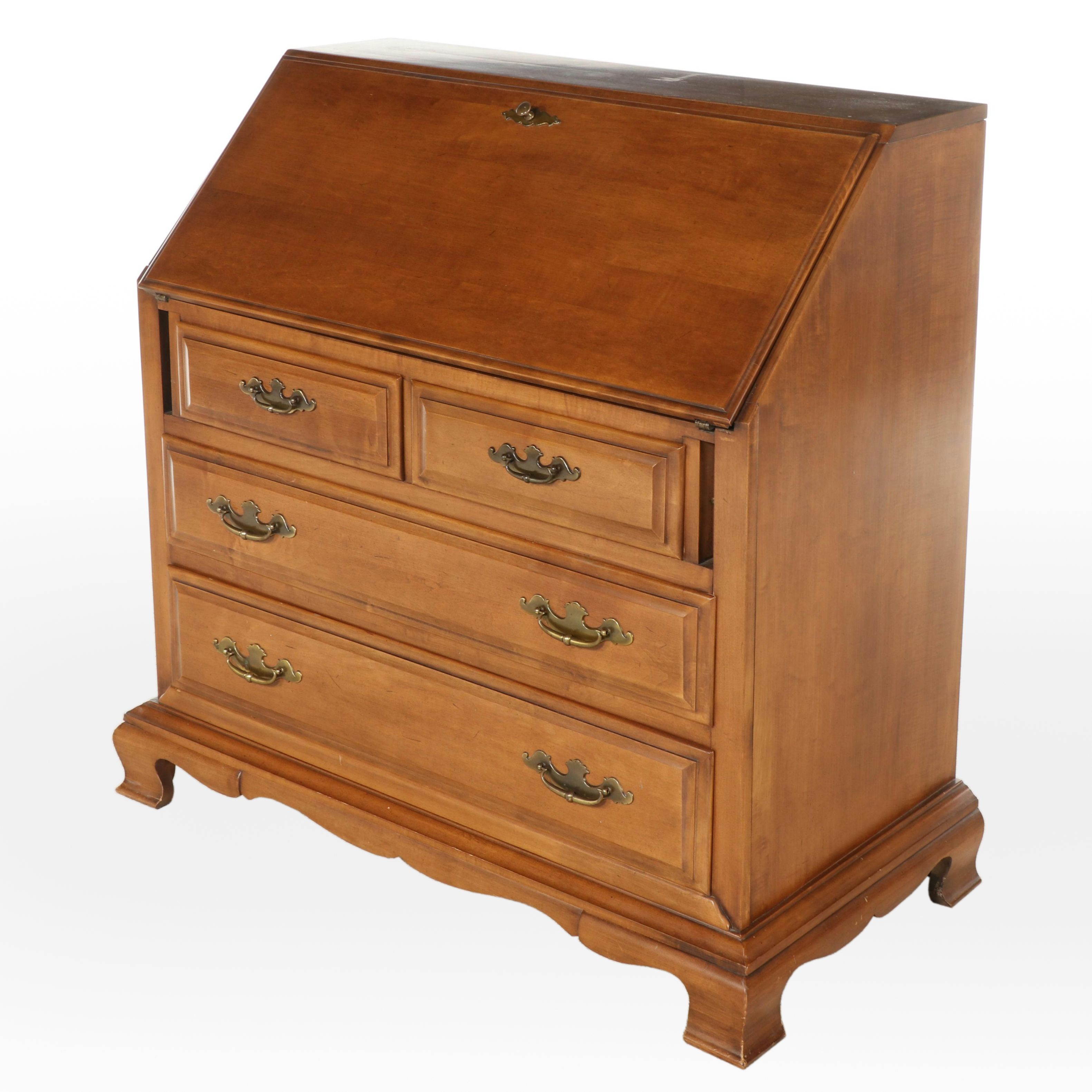 Thomasville Furniture Federal Style Secretary Desk, Mid to Late 20th Century