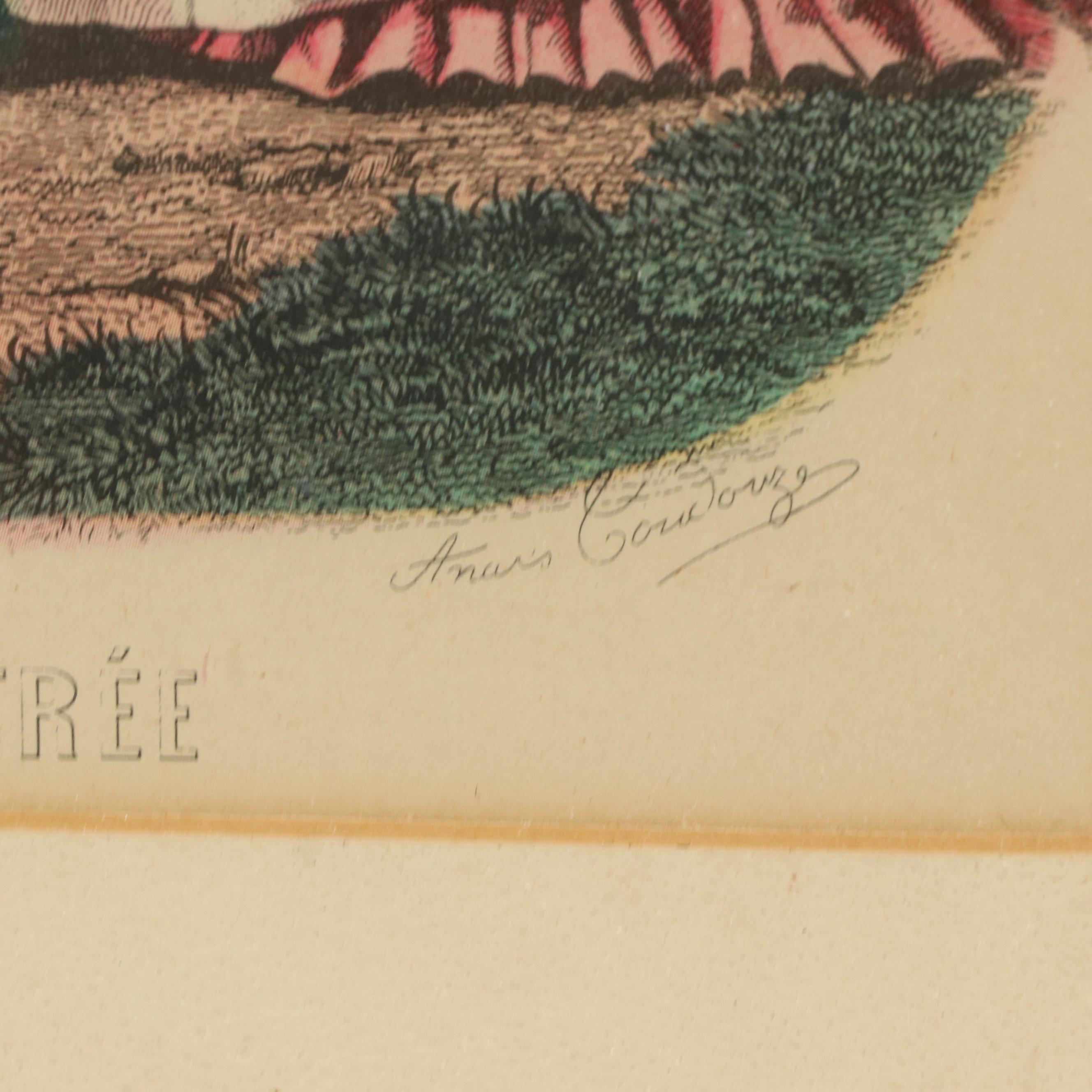 Pair of French Color Halftones After Adèle-Anaïs Toudouze "La Mode Illustrée"