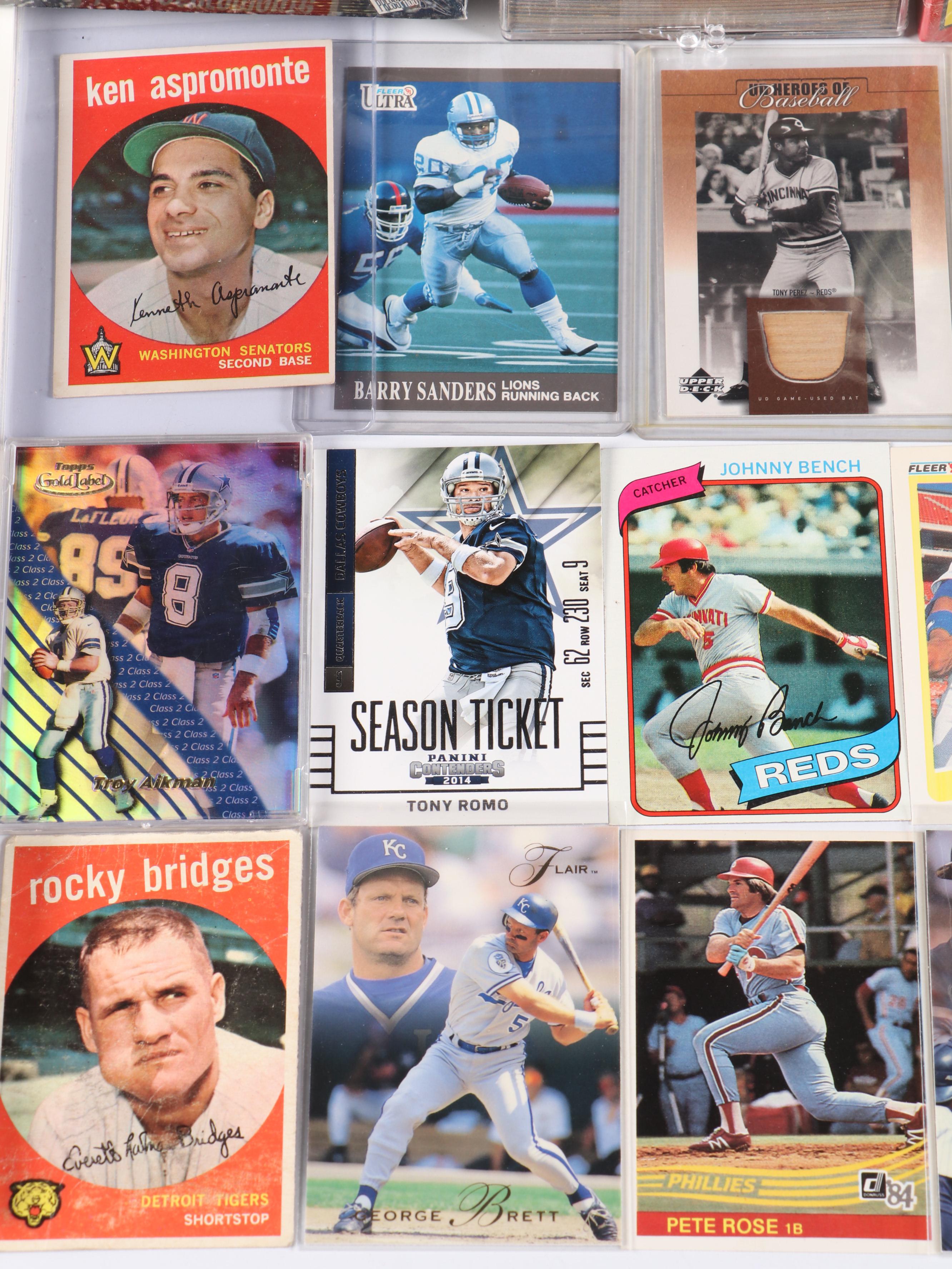 Fleer with Other Sports Cards Featuring Joe Greene Rookie and More, 1950s-2010s