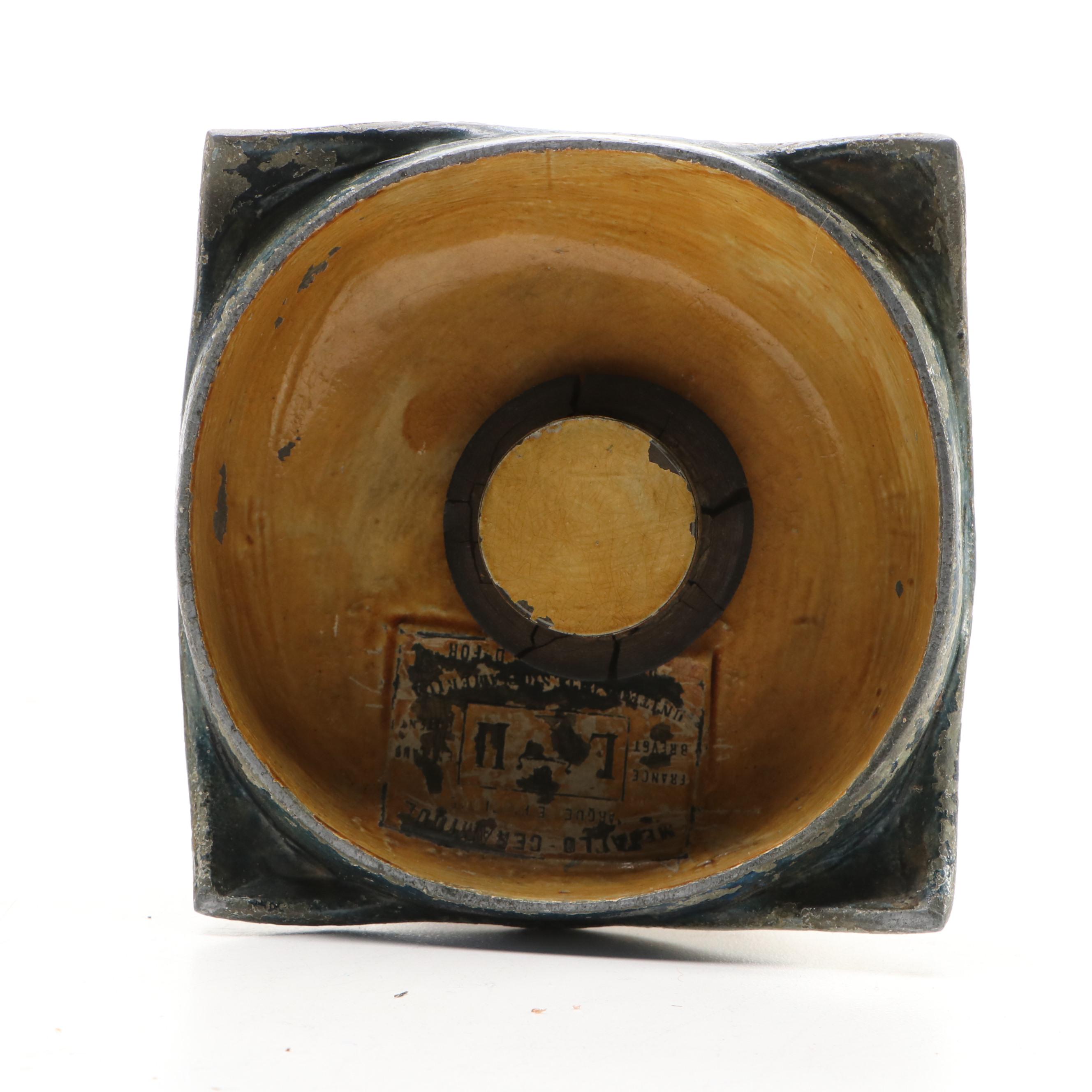 LH Metallo Ceramique French Cast Metal Lady and Moroccan Water Seller Figurines