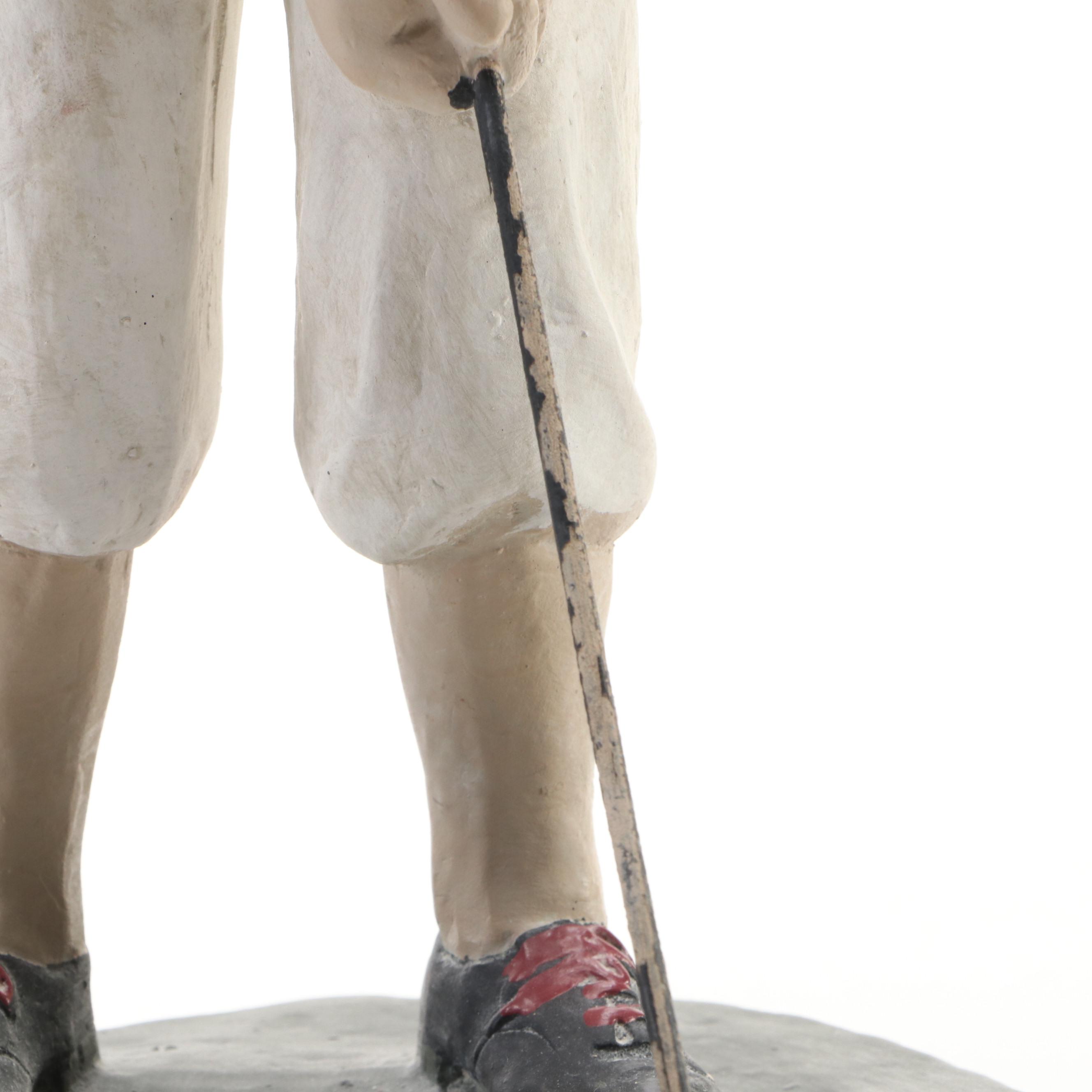 Austin Productions Ceramic Golfer Sculpture with Resin Golf Award