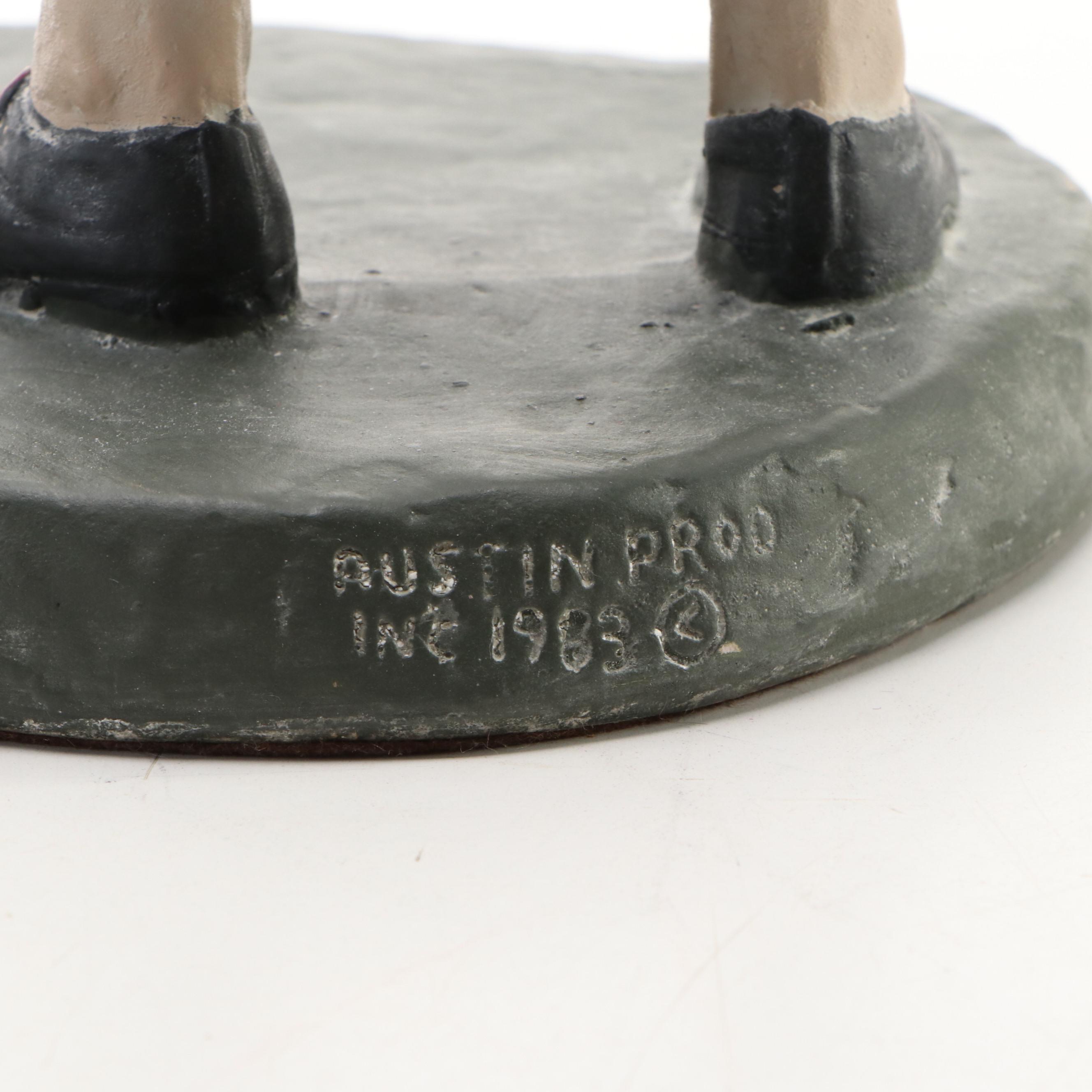 Austin Productions Ceramic Golfer Sculpture with Resin Golf Award