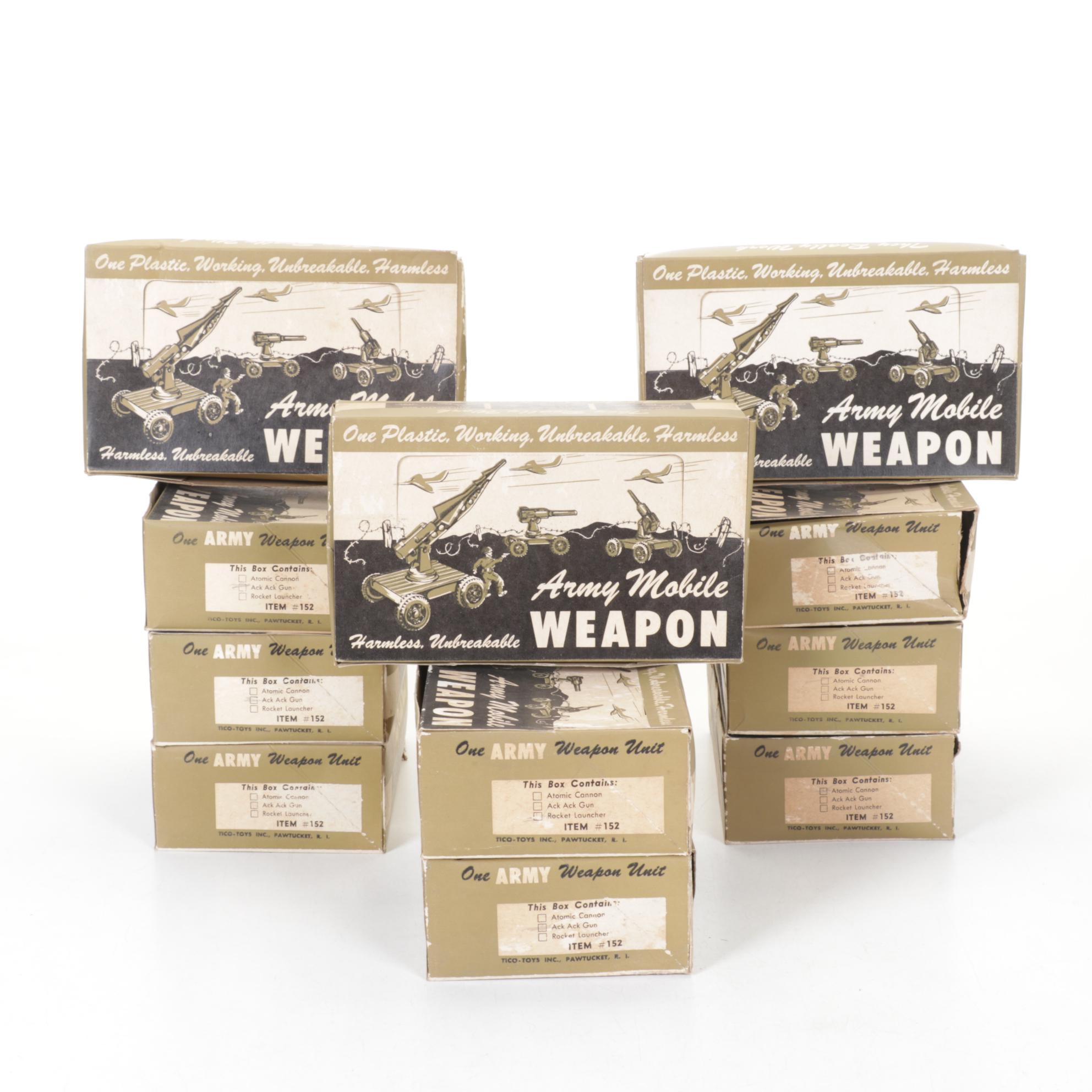 Eleven Tico-Toys "Army Mobile Weapon" Kits