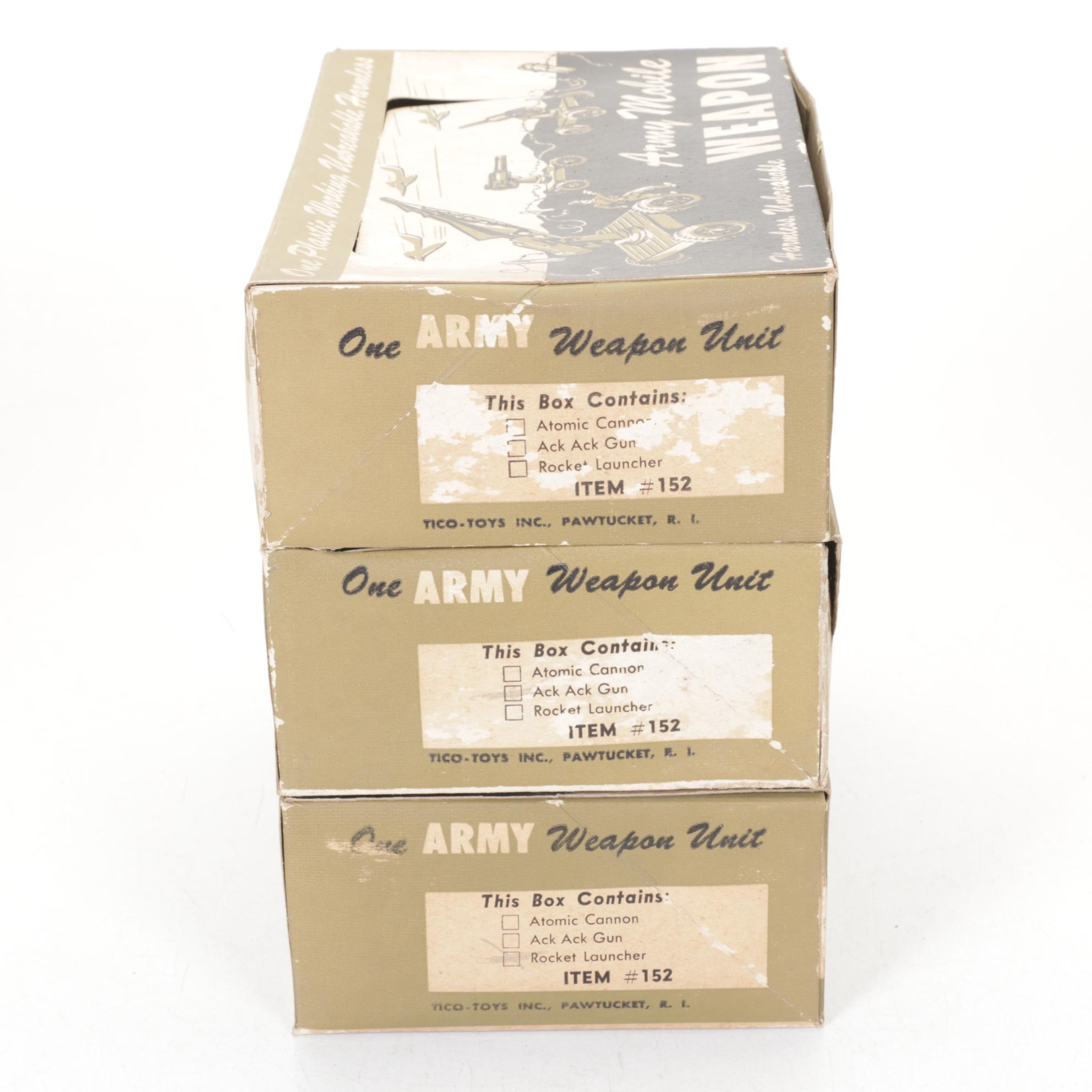 Eleven Tico-Toys "Army Mobile Weapon" Kits
