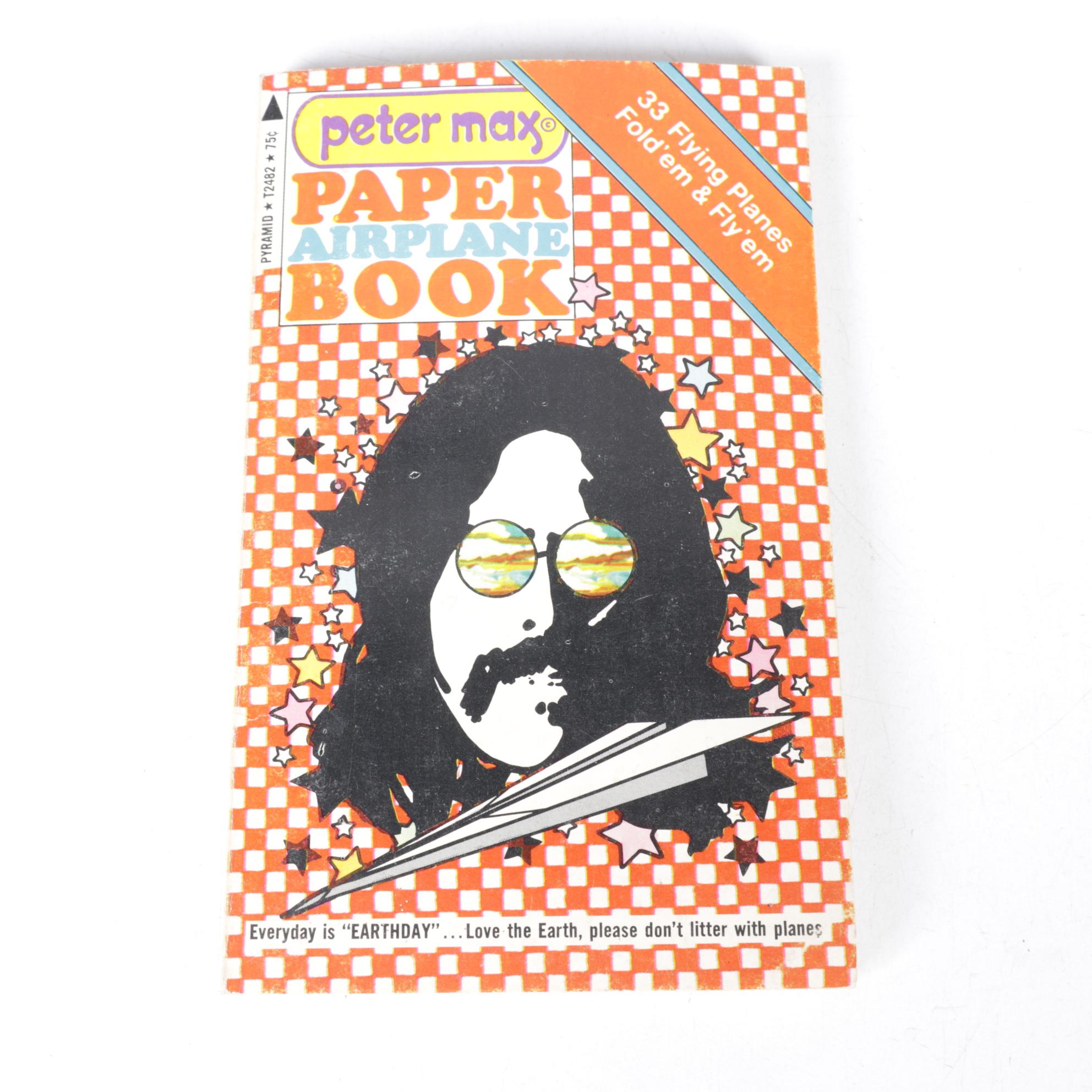 Peter Max "Paper Airplane Book" and Other Paper Airplane Books and Kits