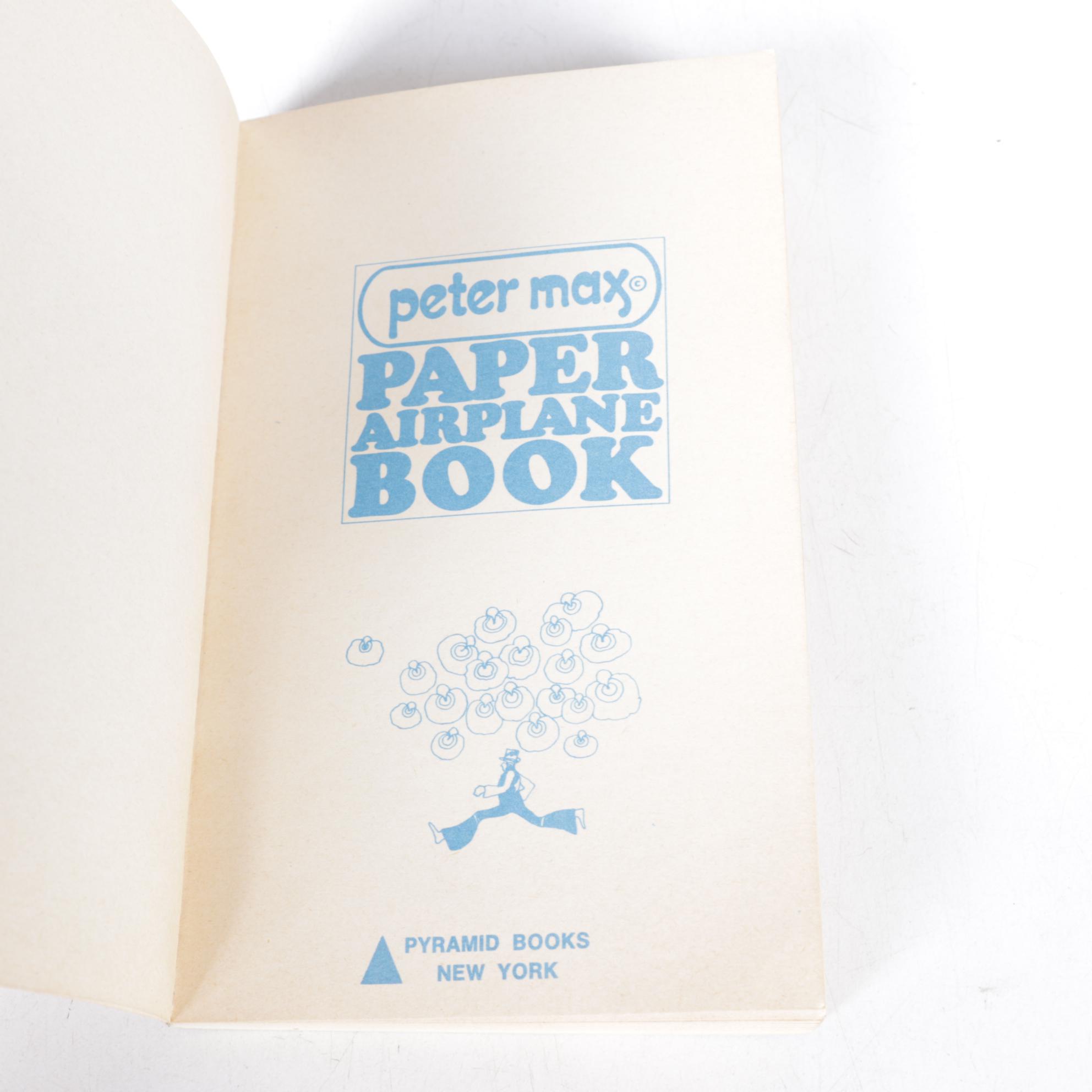 Peter Max "Paper Airplane Book" and Other Paper Airplane Books and Kits