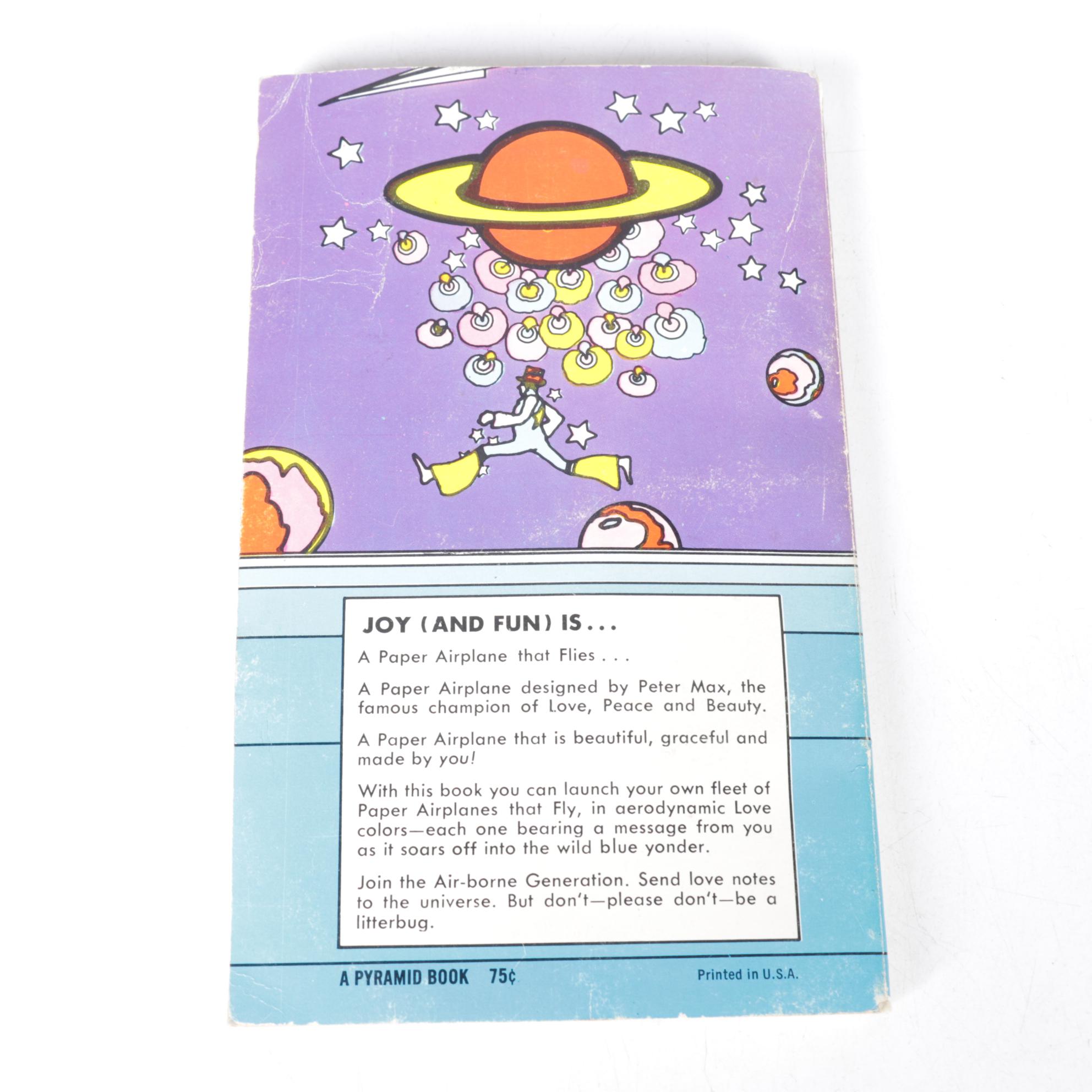 Peter Max "Paper Airplane Book" and Other Paper Airplane Books and Kits
