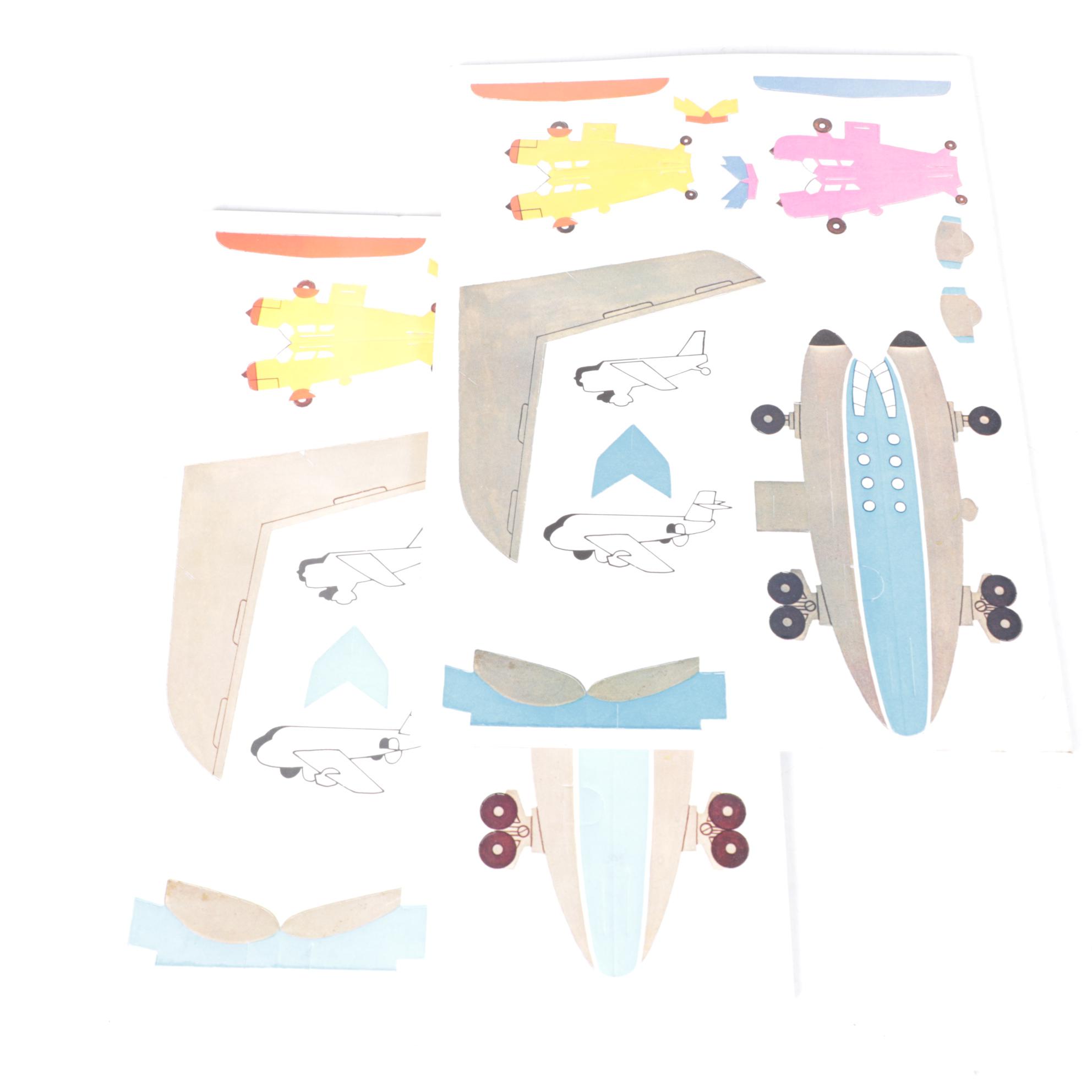 Peter Max "Paper Airplane Book" and Other Paper Airplane Books and Kits