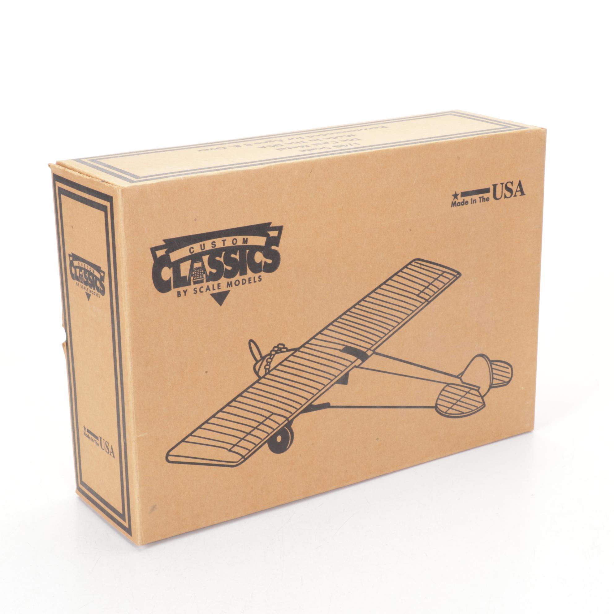 USAF Stealth B-2 Bomber with "Spirit of St. Louis" Model of 1927 Ryan Airplane