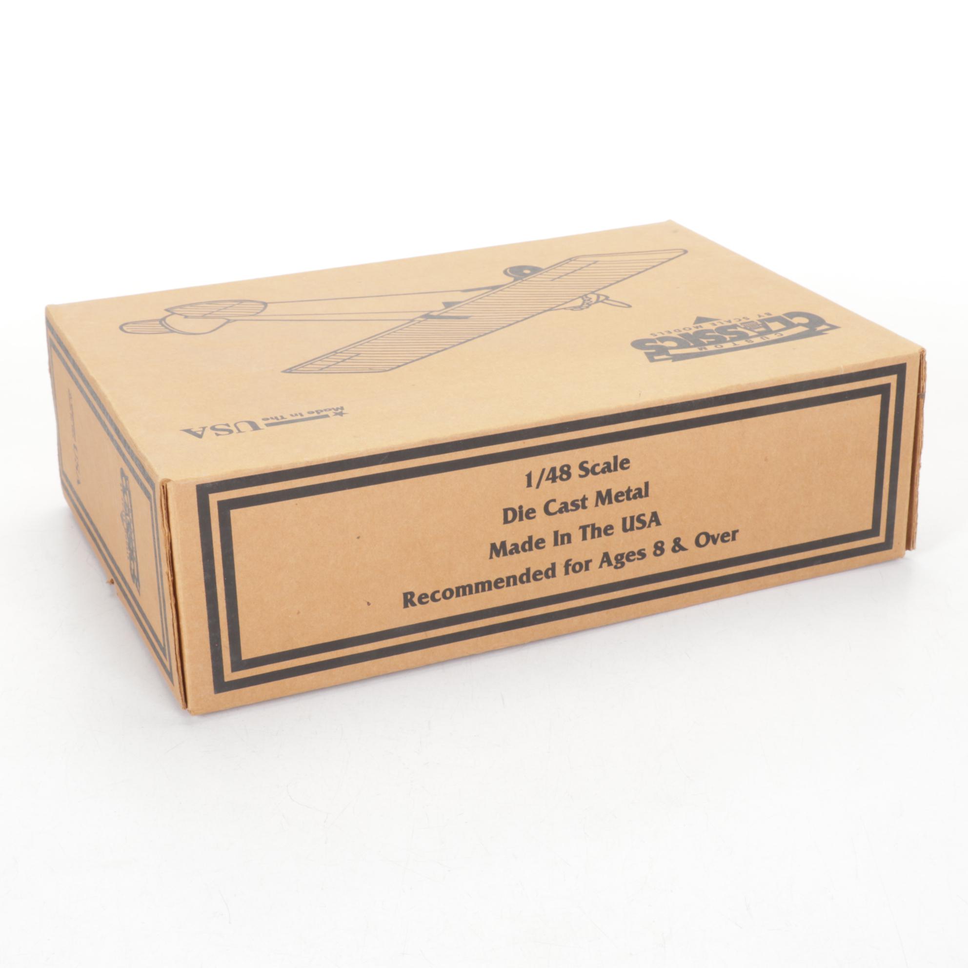 USAF Stealth B-2 Bomber with "Spirit of St. Louis" Model of 1927 Ryan Airplane