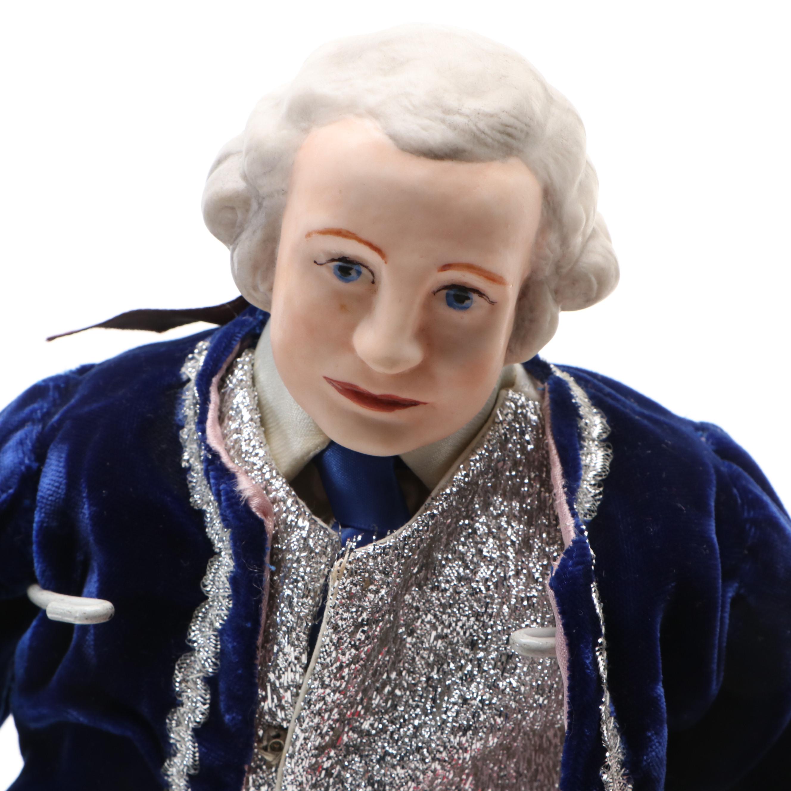 George and Martha Washington Bisque Dolls