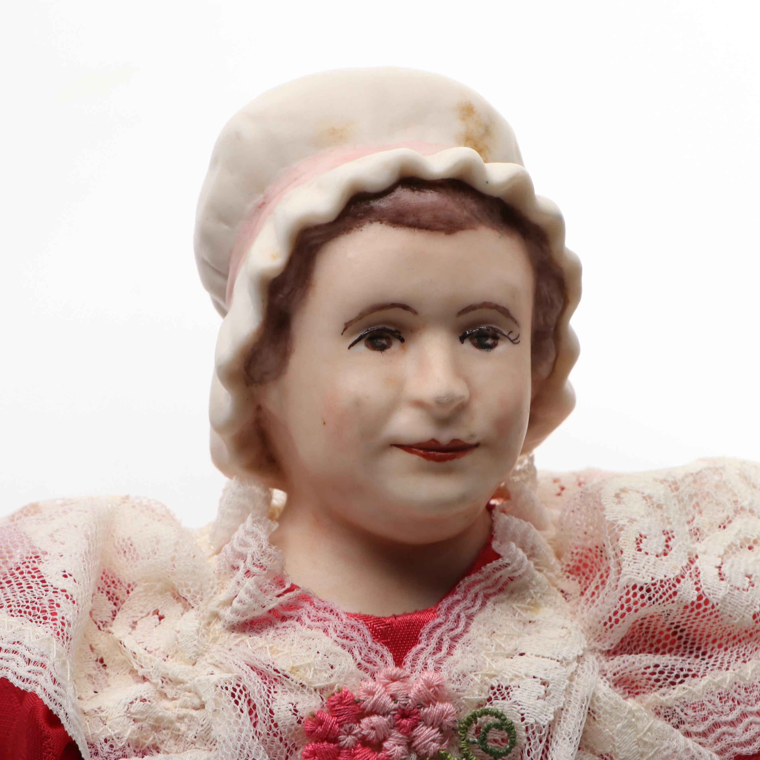 George and Martha Washington Bisque Dolls