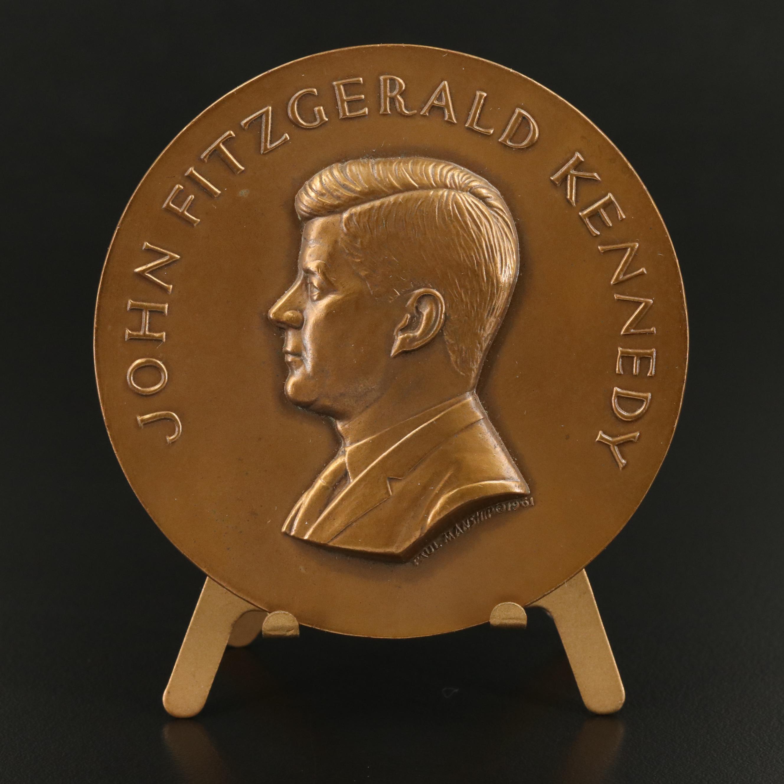 1961 John F. Kennedy Bronze Inaugural Medal