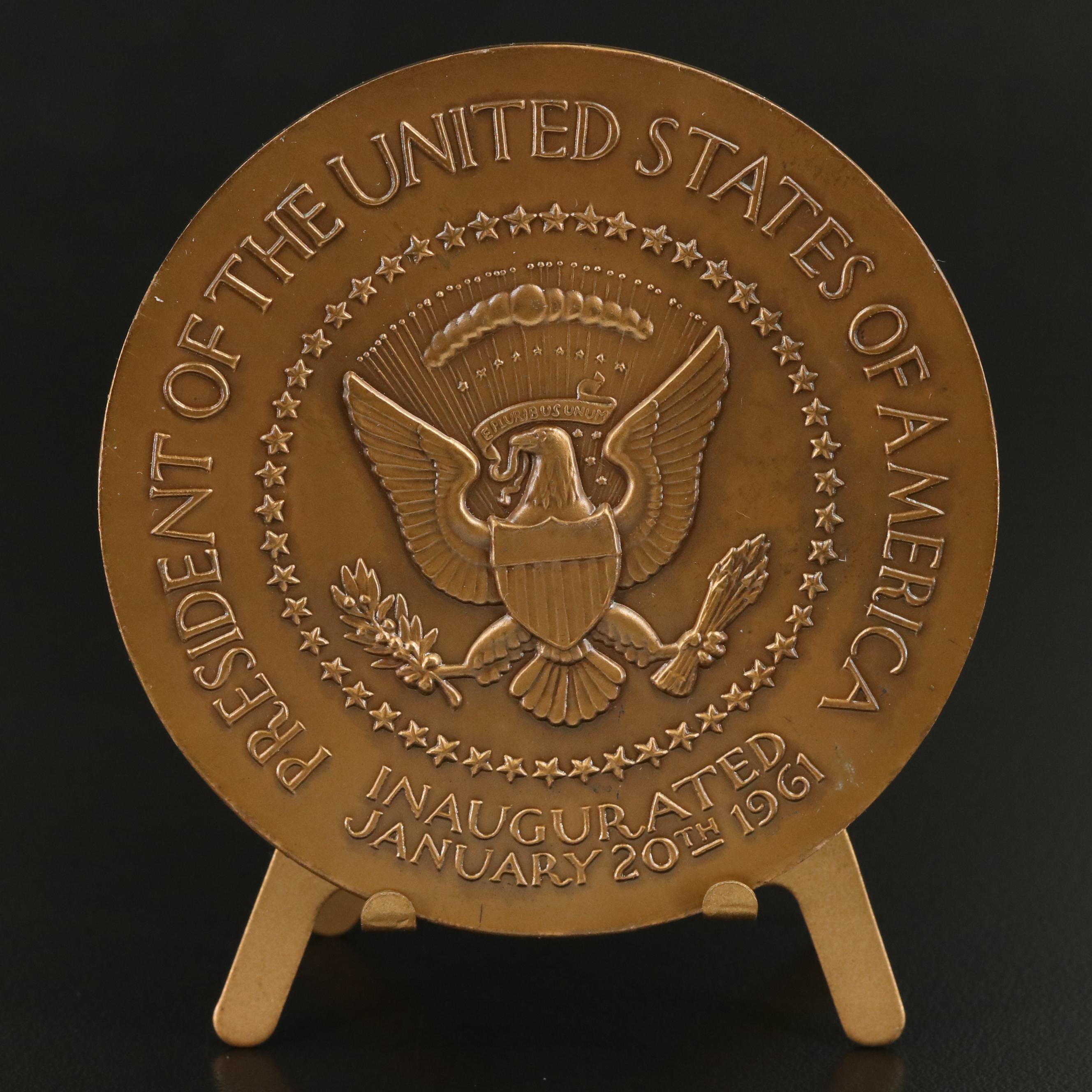 1961 John F. Kennedy Bronze Inaugural Medal