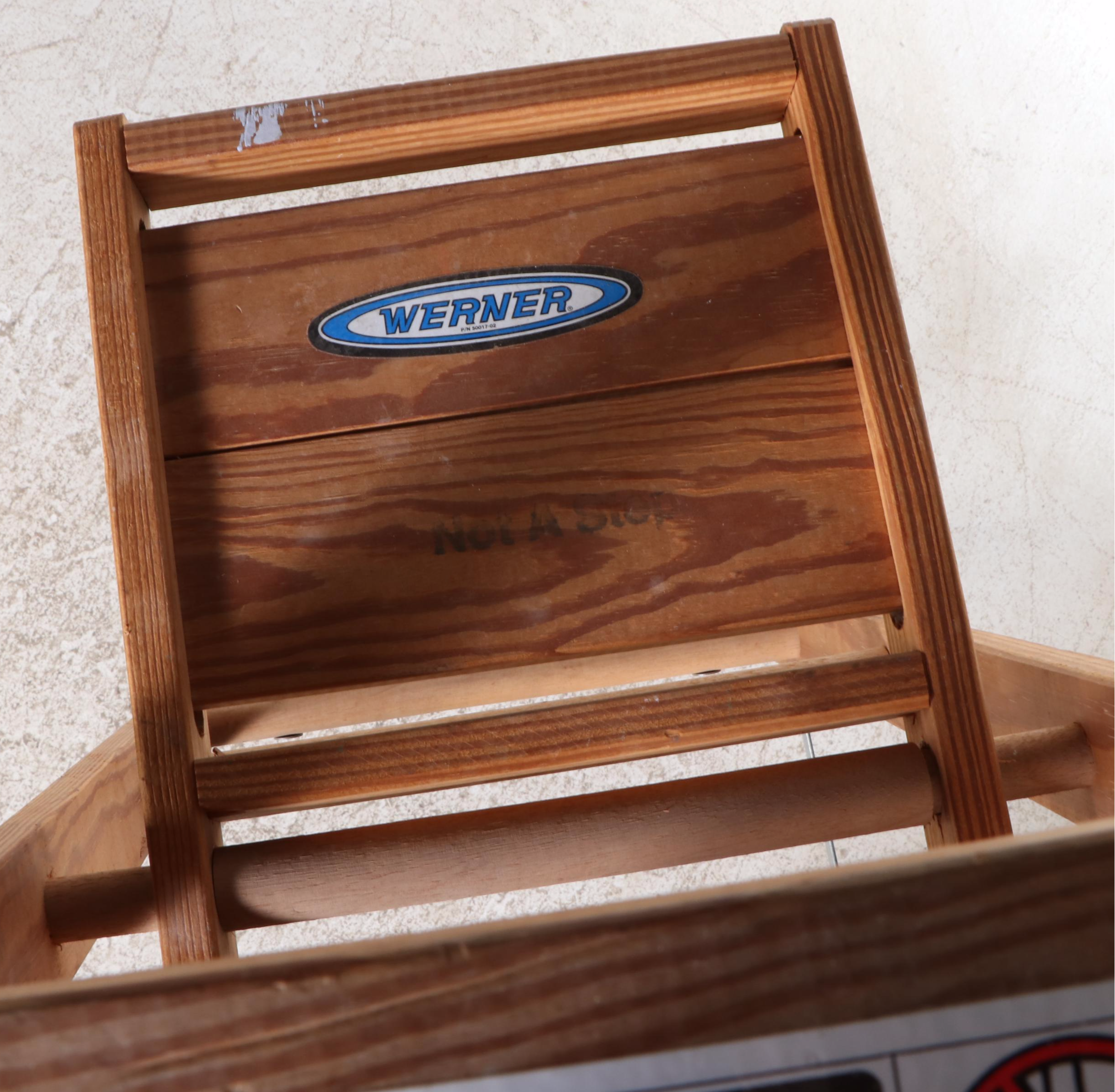 Werner 6' Type III Oak Household Step Ladder