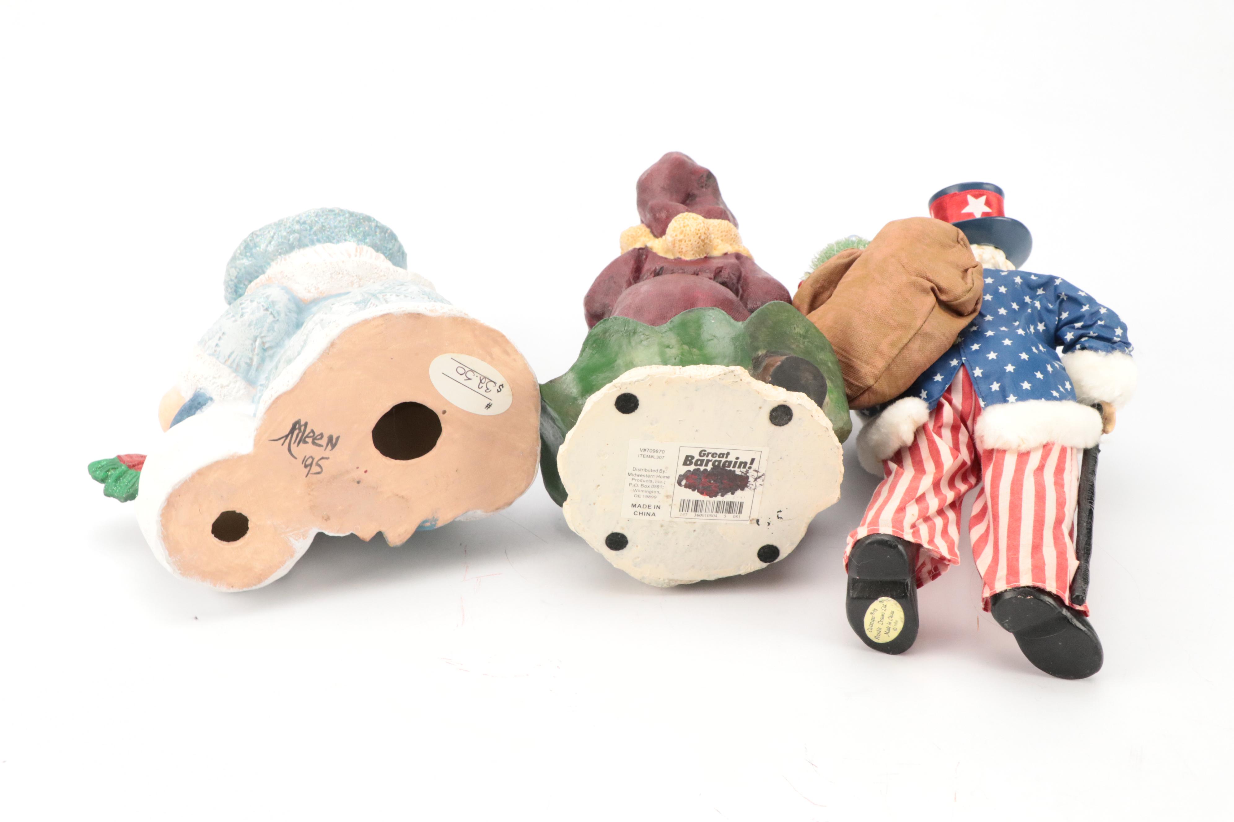 Pipka Limited Edition Resin Ukrainian Santa Figurine with More