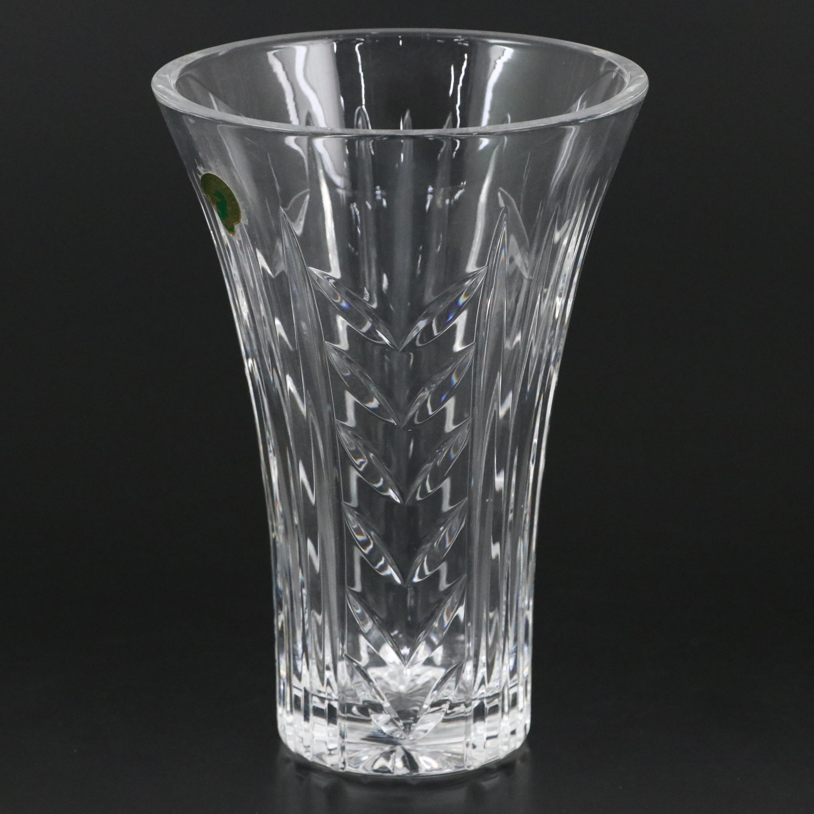 Waterford Crystal Vase and Knife Rest with Galway Crystal Bud Vase