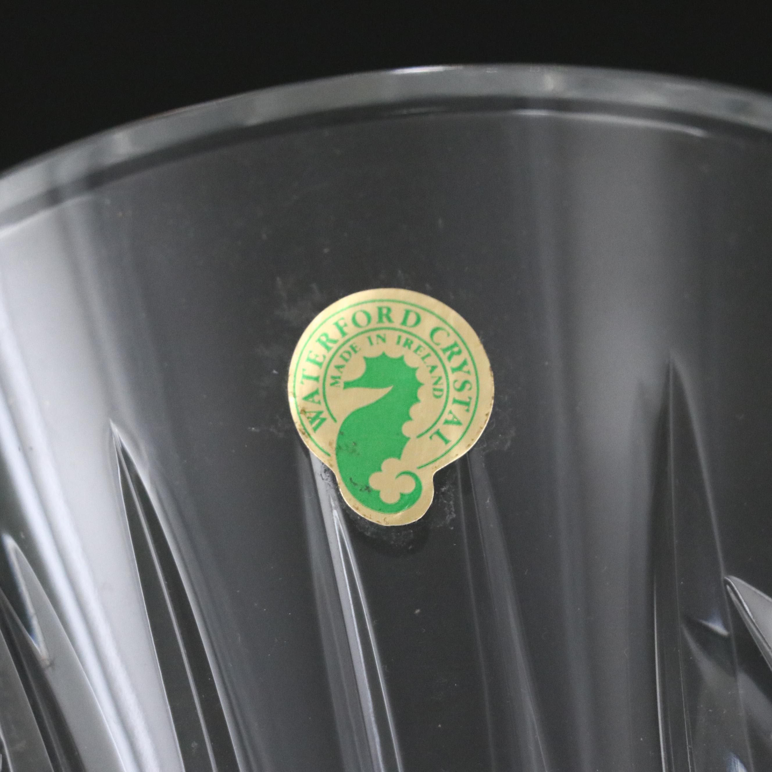 Waterford Crystal Vase and Knife Rest with Galway Crystal Bud Vase