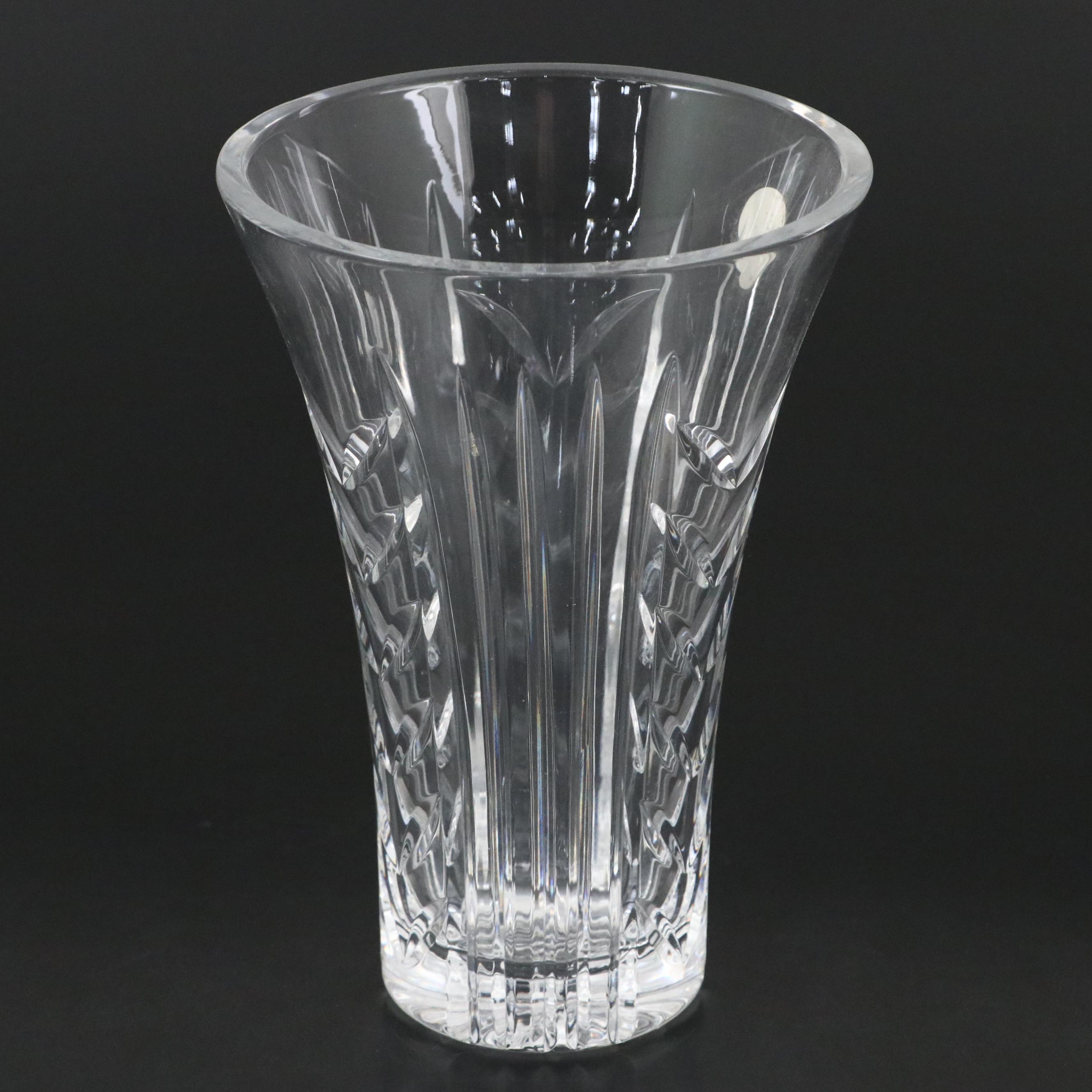 Waterford Crystal Vase and Knife Rest with Galway Crystal Bud Vase