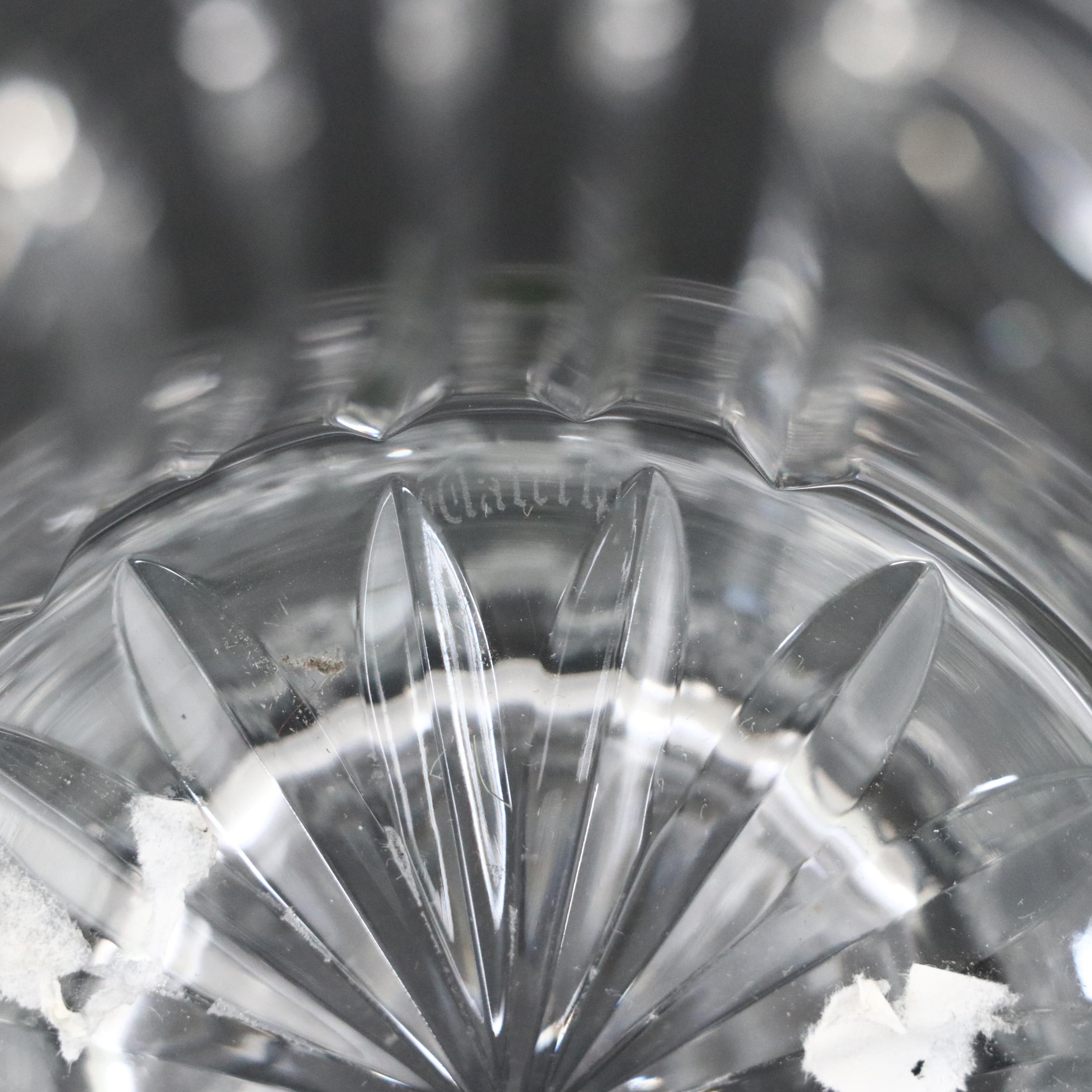 Waterford Crystal Vase and Knife Rest with Galway Crystal Bud Vase