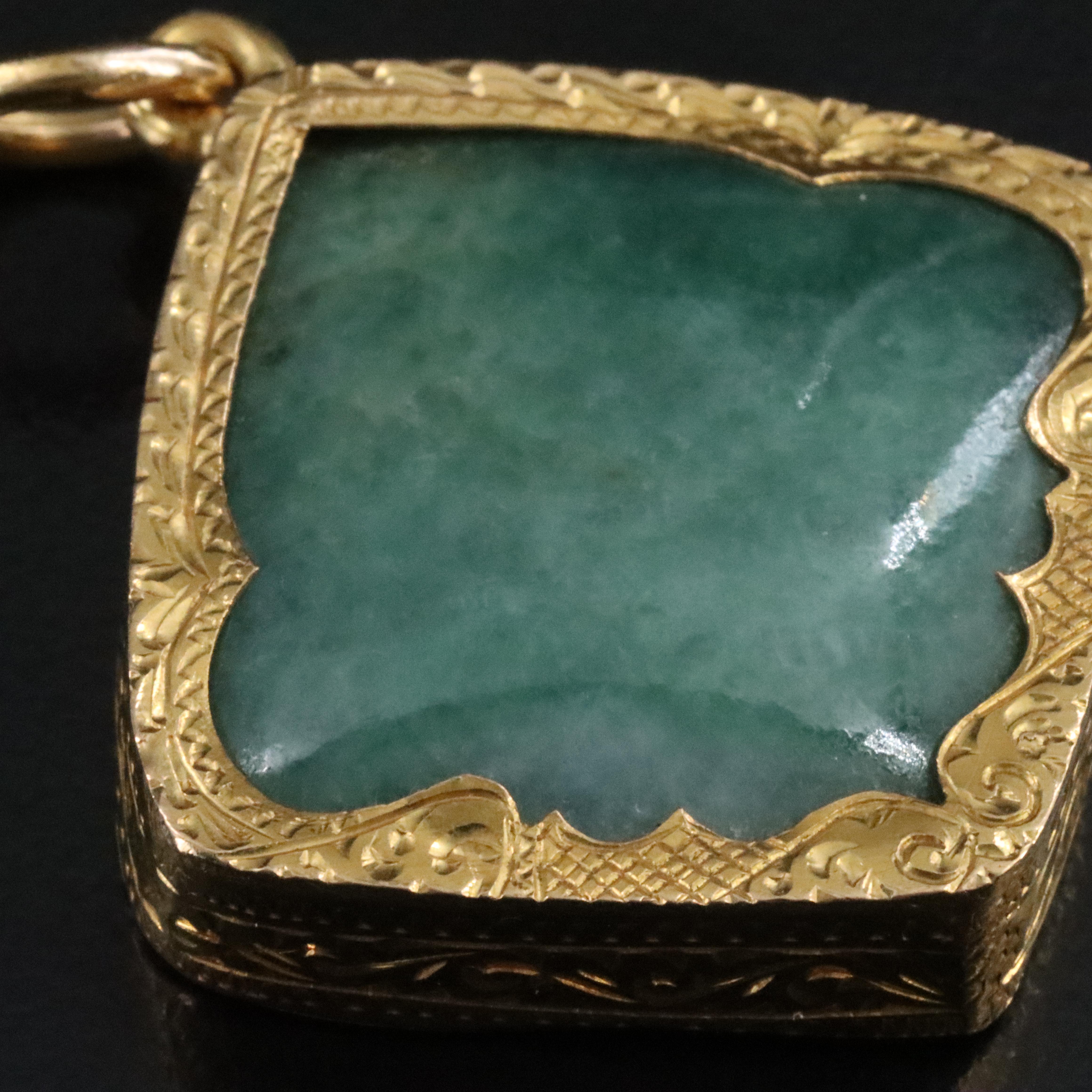 20K Jadeite Pendant