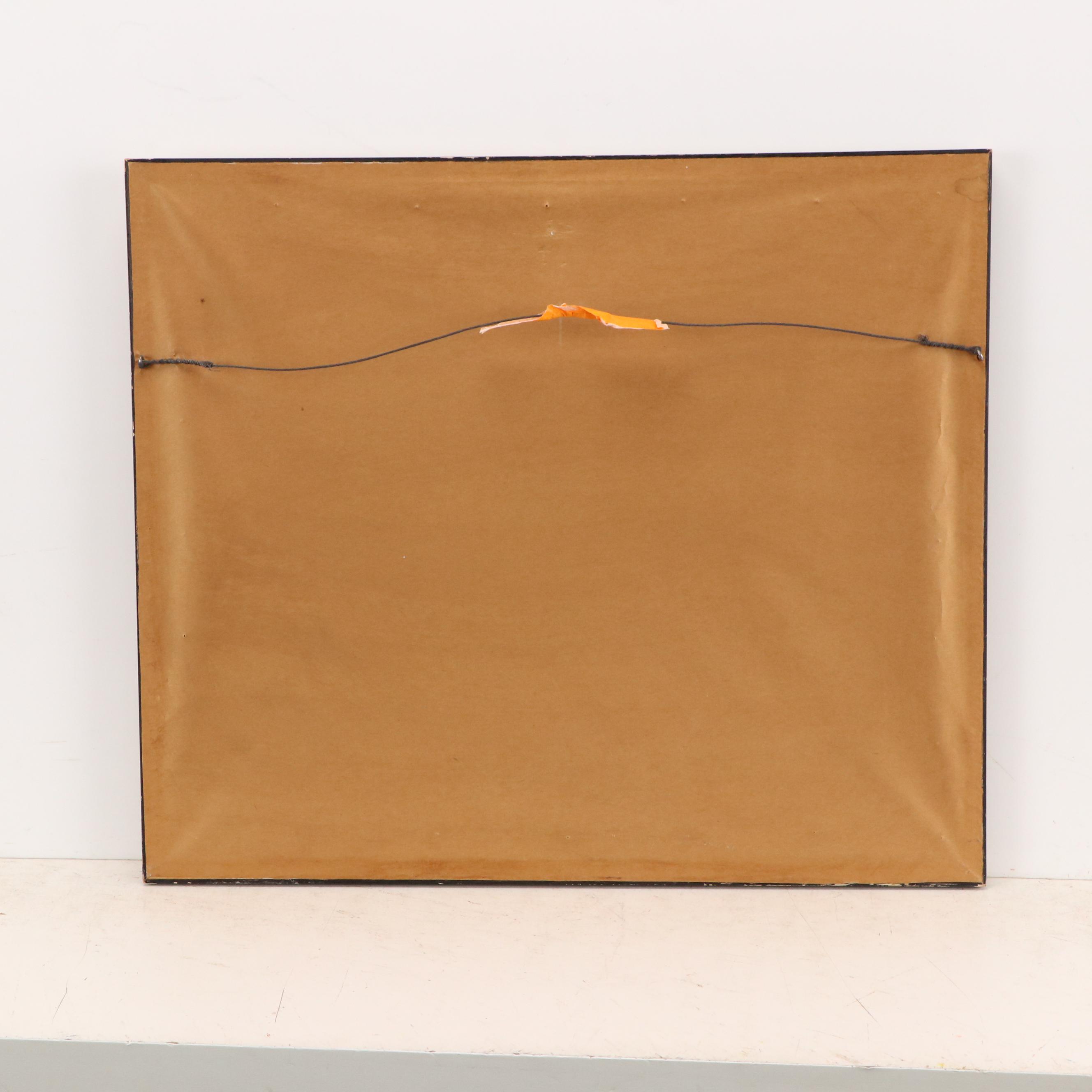 Solange Bertrand Gestural Figurative Ink Drawing, 1955