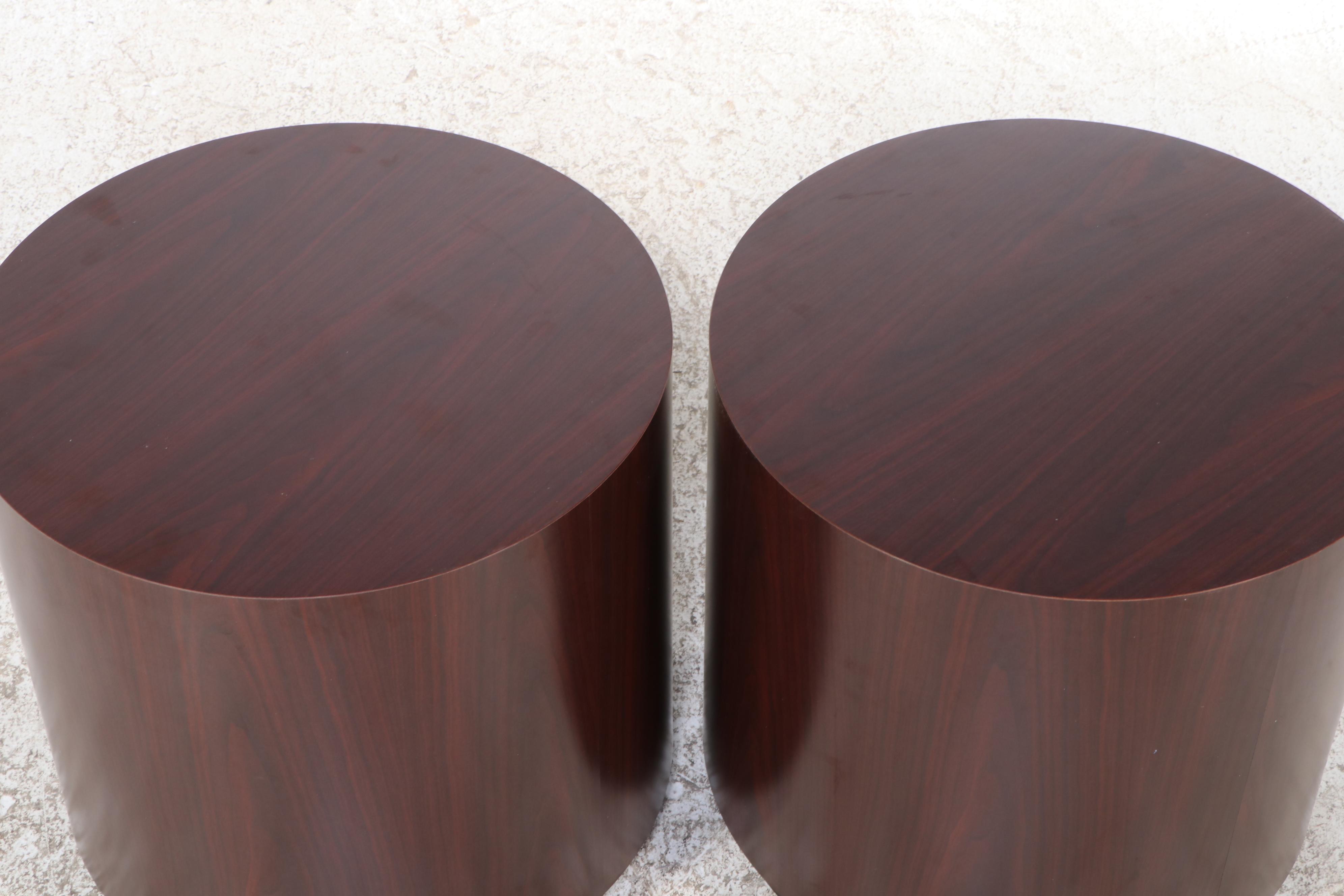 Pair of The HON Company Modernist Style Laminate Side Tables