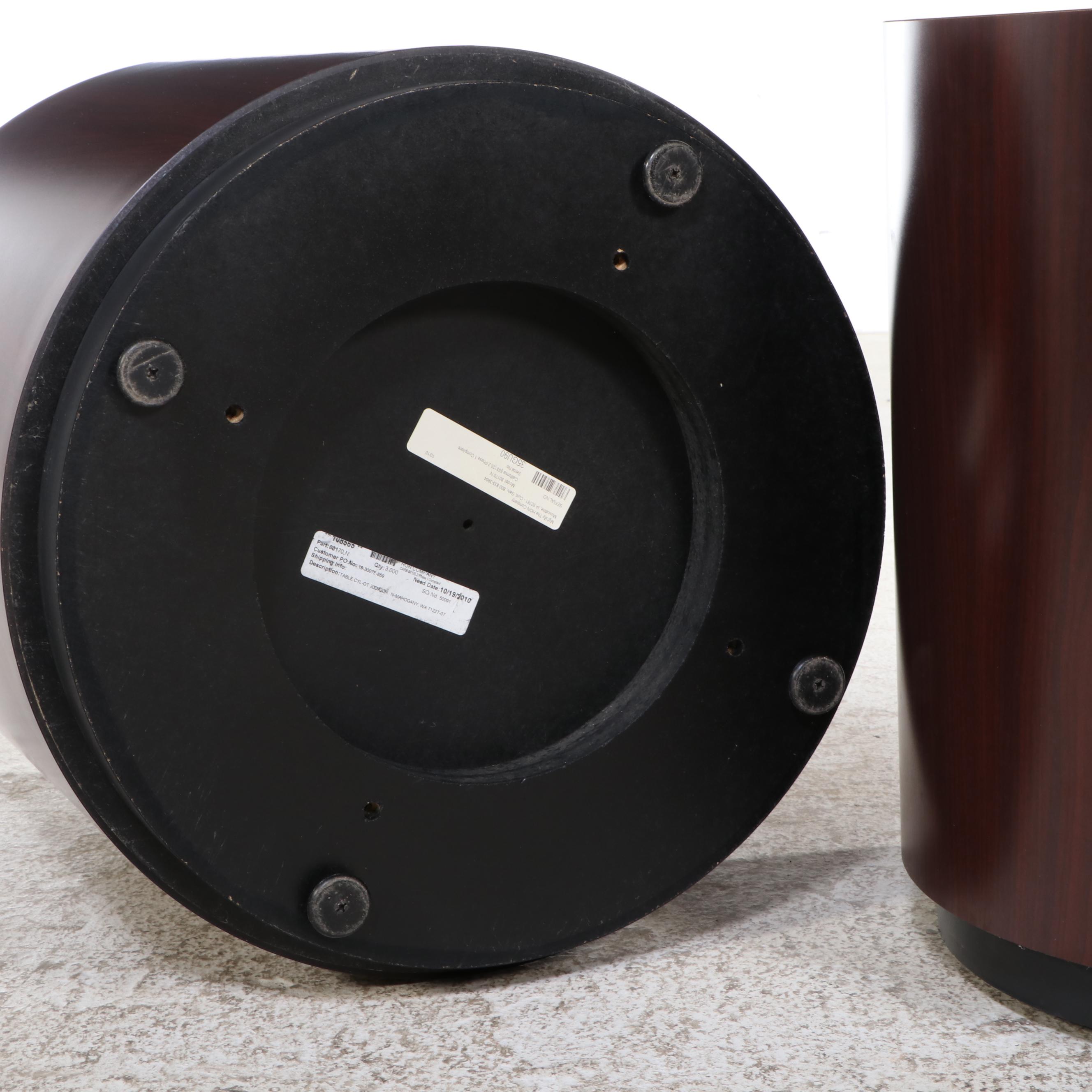 Pair of The HON Company Modernist Style Laminate Side Tables