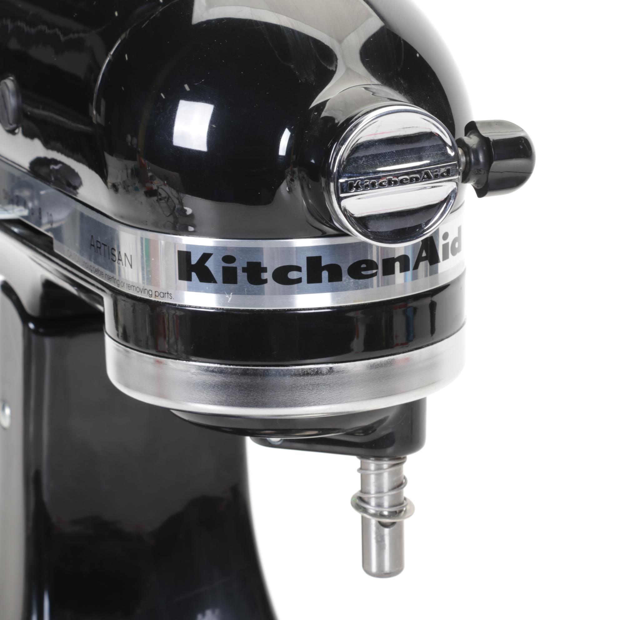 KitchenAid Onyx Black Artisan Series Tilt Head Stand Mixer with Accessories