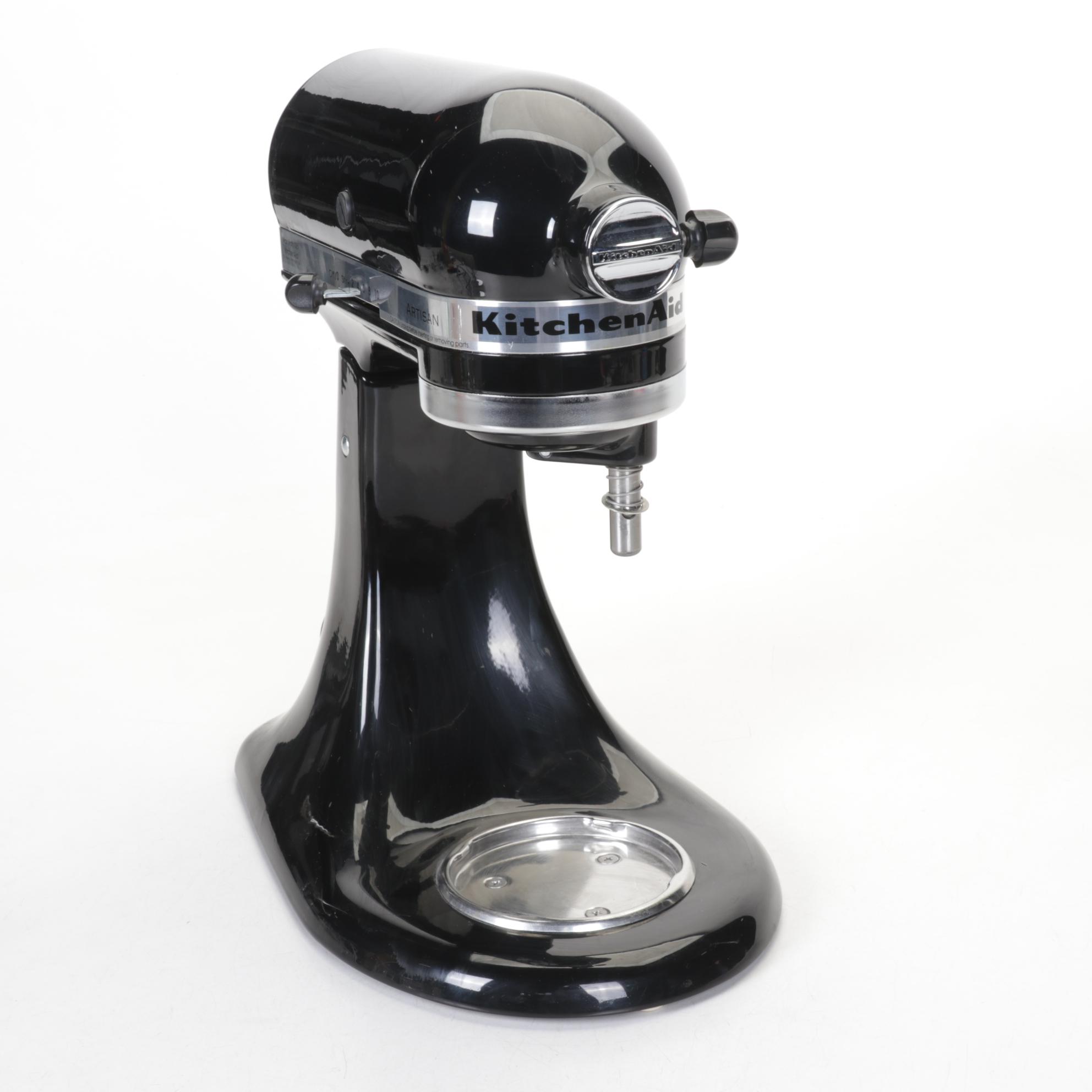 KitchenAid Onyx Black Artisan Series Tilt Head Stand Mixer with Accessories