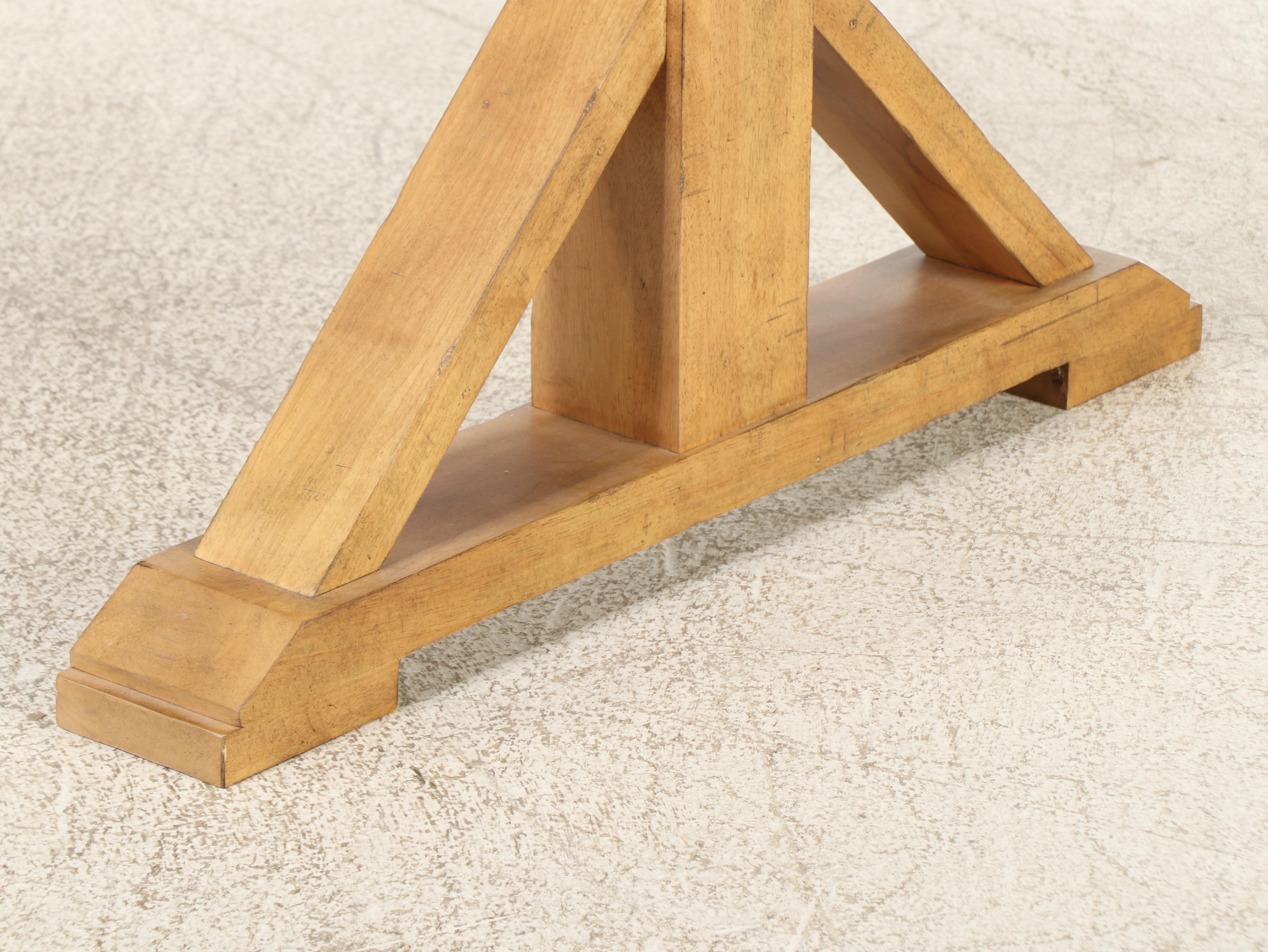 Klaussner Contemporary Farmhouse Style Trestle Dining Table