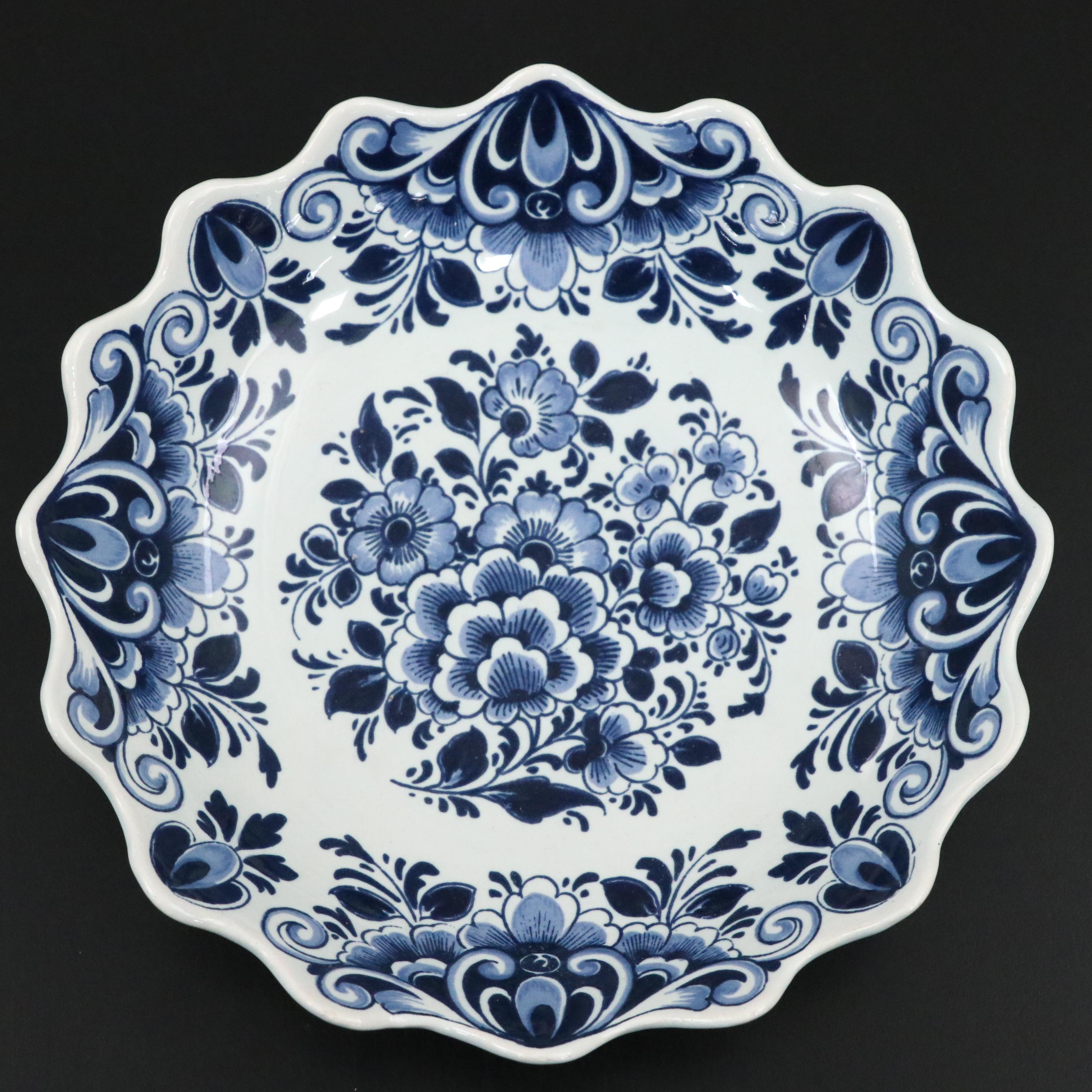 Gouda Florl Motif Ceramic Bowl and Scalloped Rim Ceramic Bowl and More