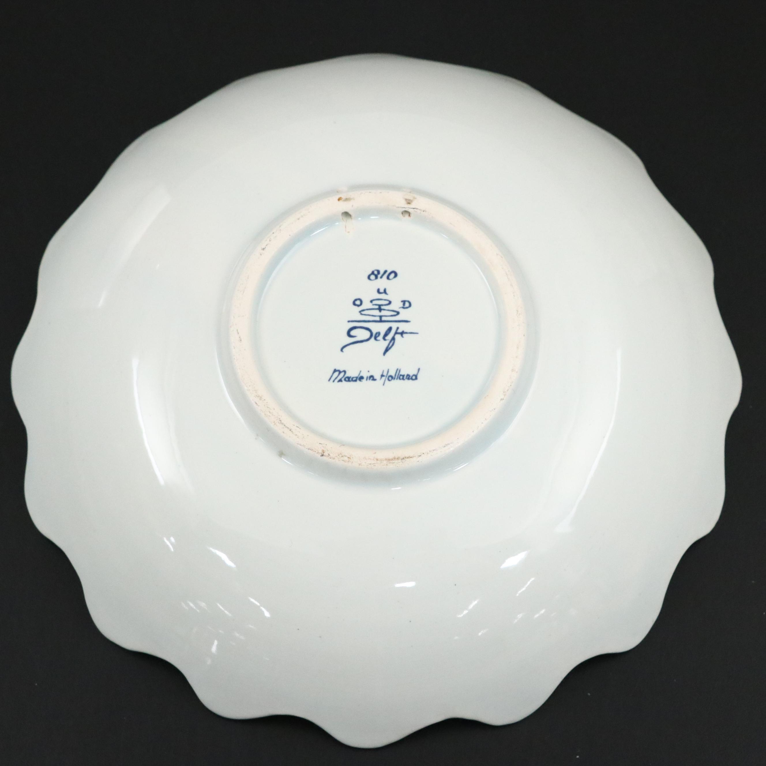 Gouda Florl Motif Ceramic Bowl and Scalloped Rim Ceramic Bowl and More