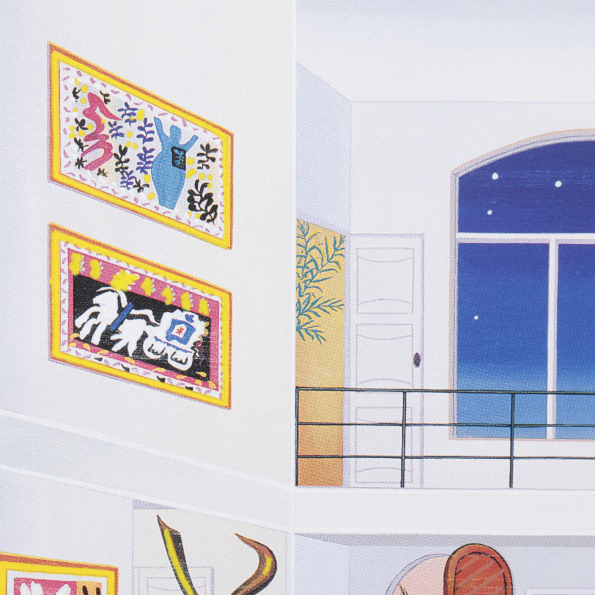 Fanch Ledan Seriolithograph "Interior With Three Matisse," 1999