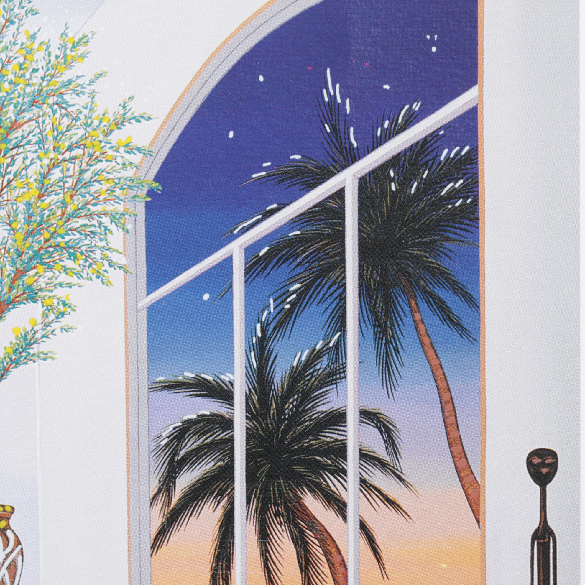 Fanch Ledan Seriolithograph "Interior With Three Matisse," 1999