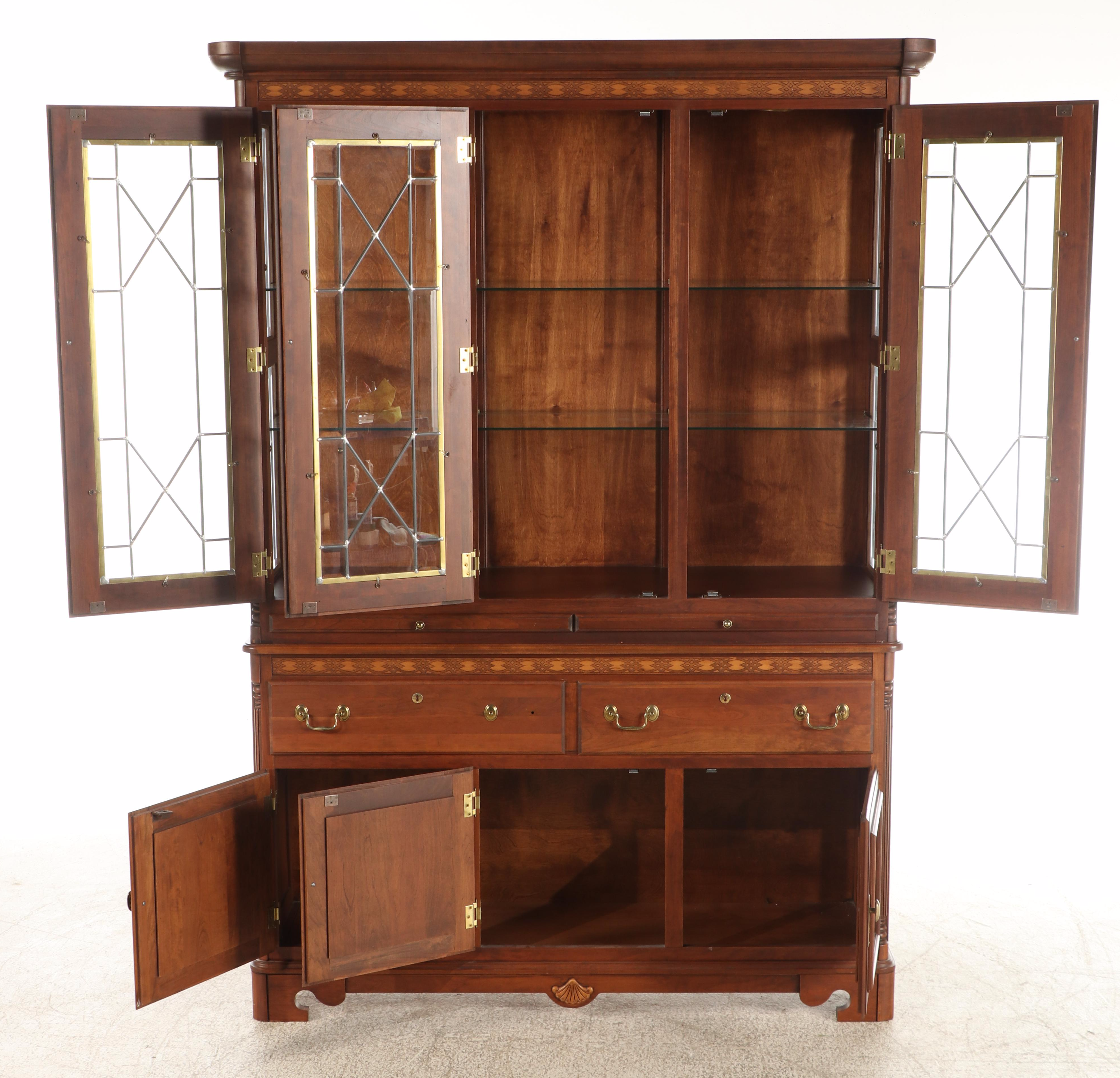 Richardson Brothers Company Georgian Style Breakfront China Cabinet