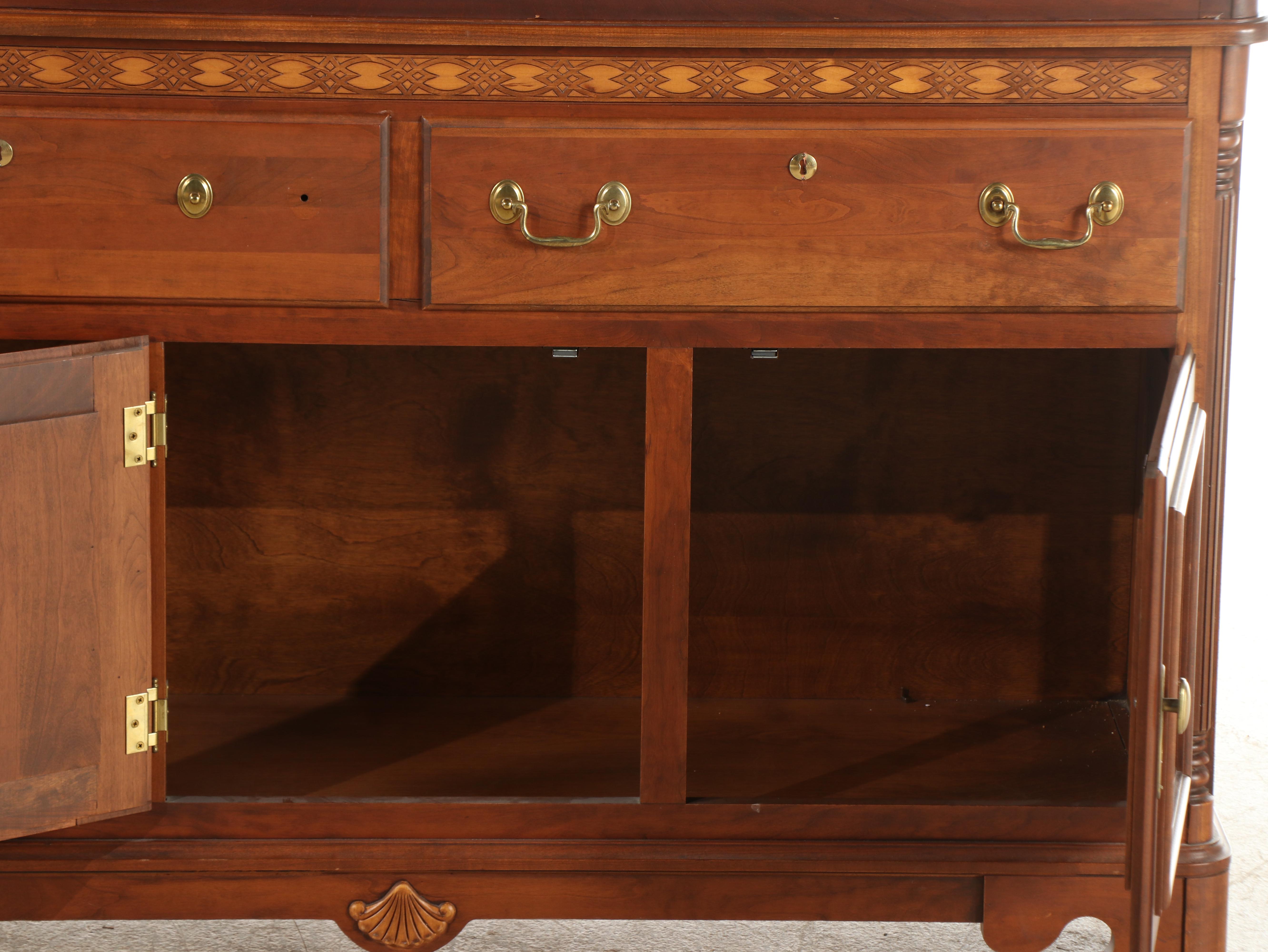 Richardson Brothers Company Georgian Style Breakfront China Cabinet