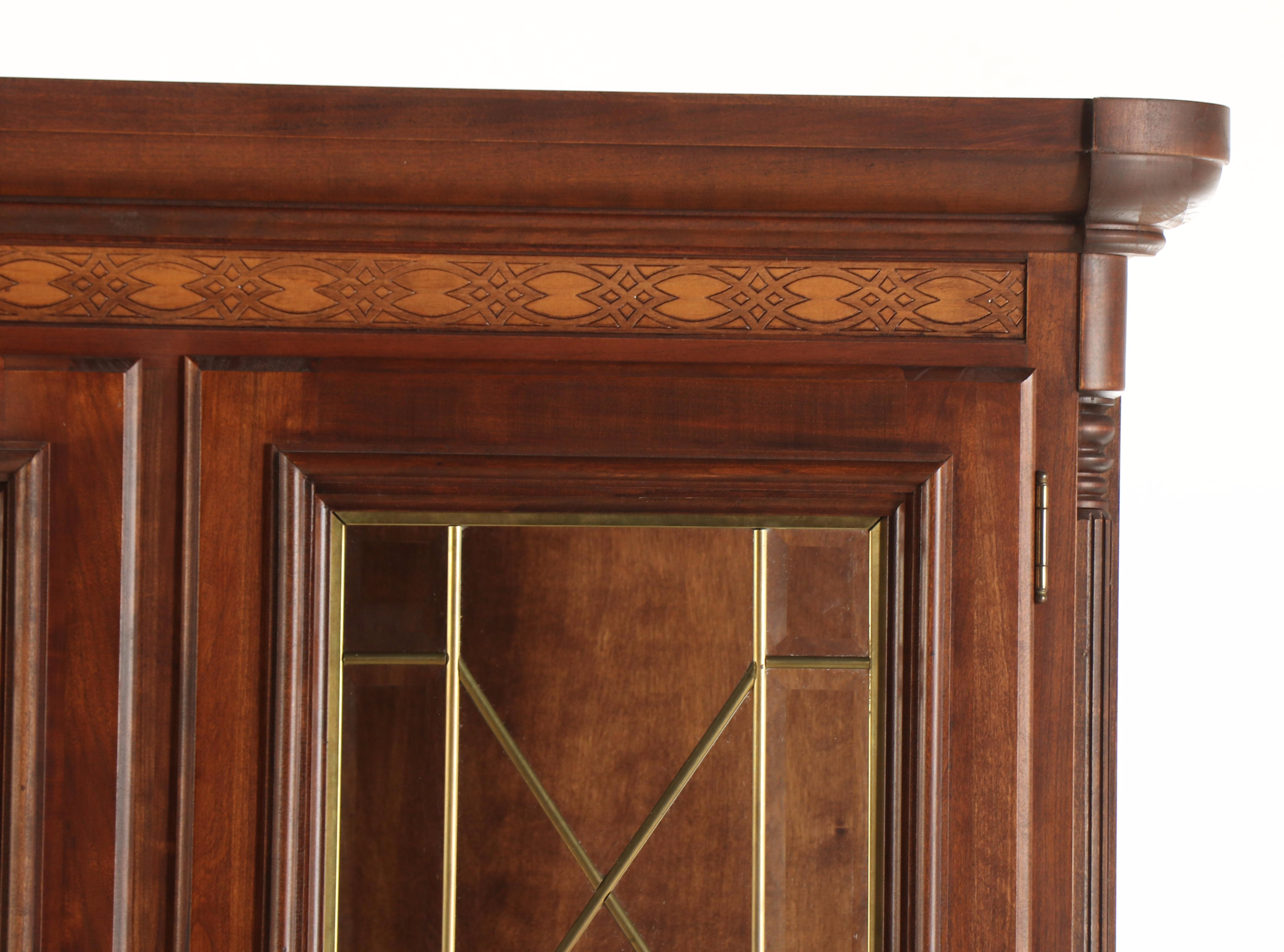Richardson Brothers Company Georgian Style Breakfront China Cabinet