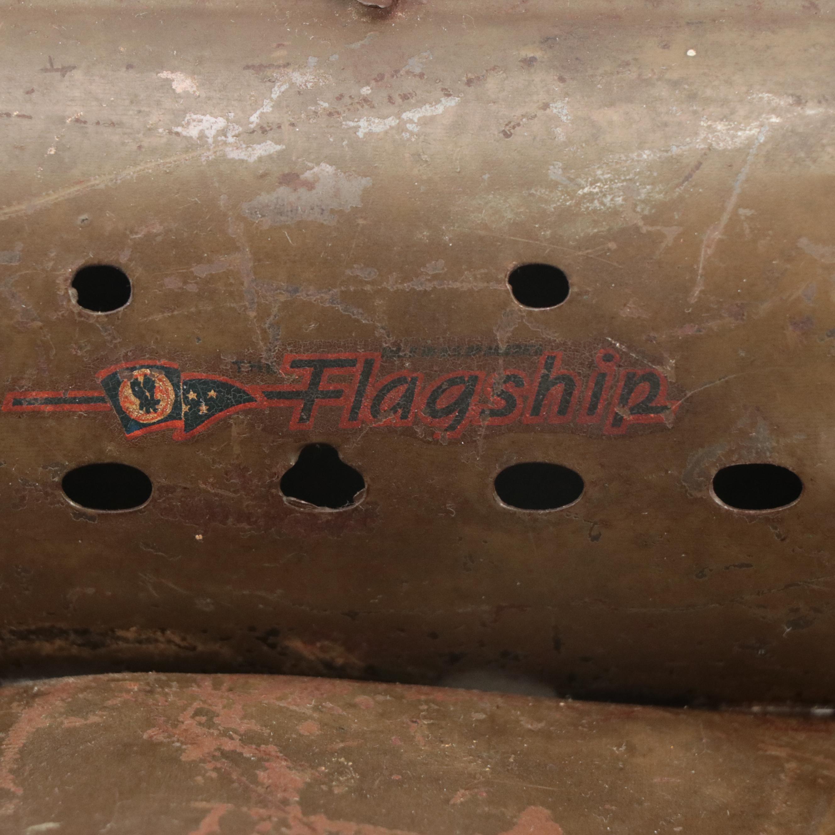 Marx "American Flagship" Pressed Steel Toy Plane, Mid-20th Century