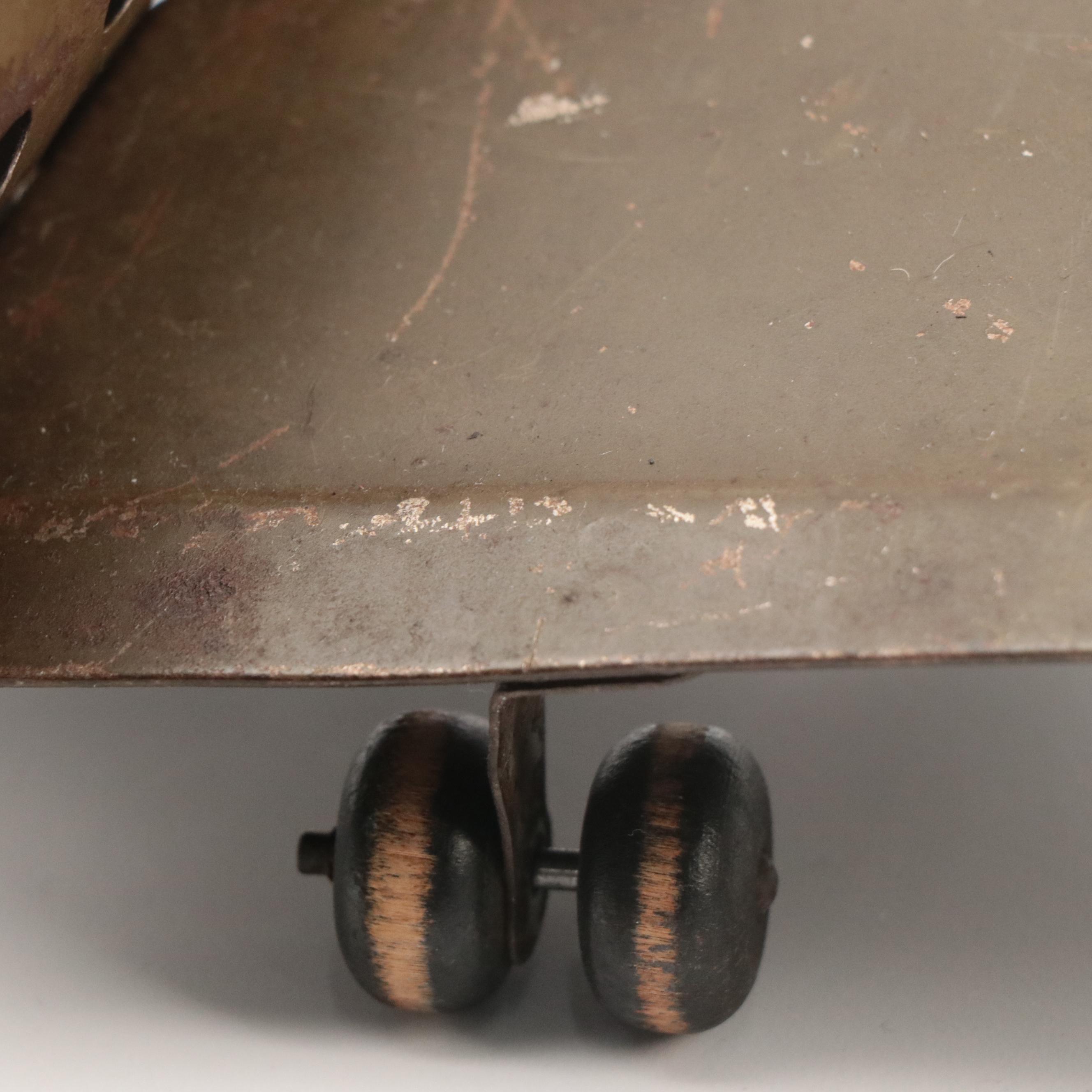 Marx "American Flagship" Pressed Steel Toy Plane, Mid-20th Century