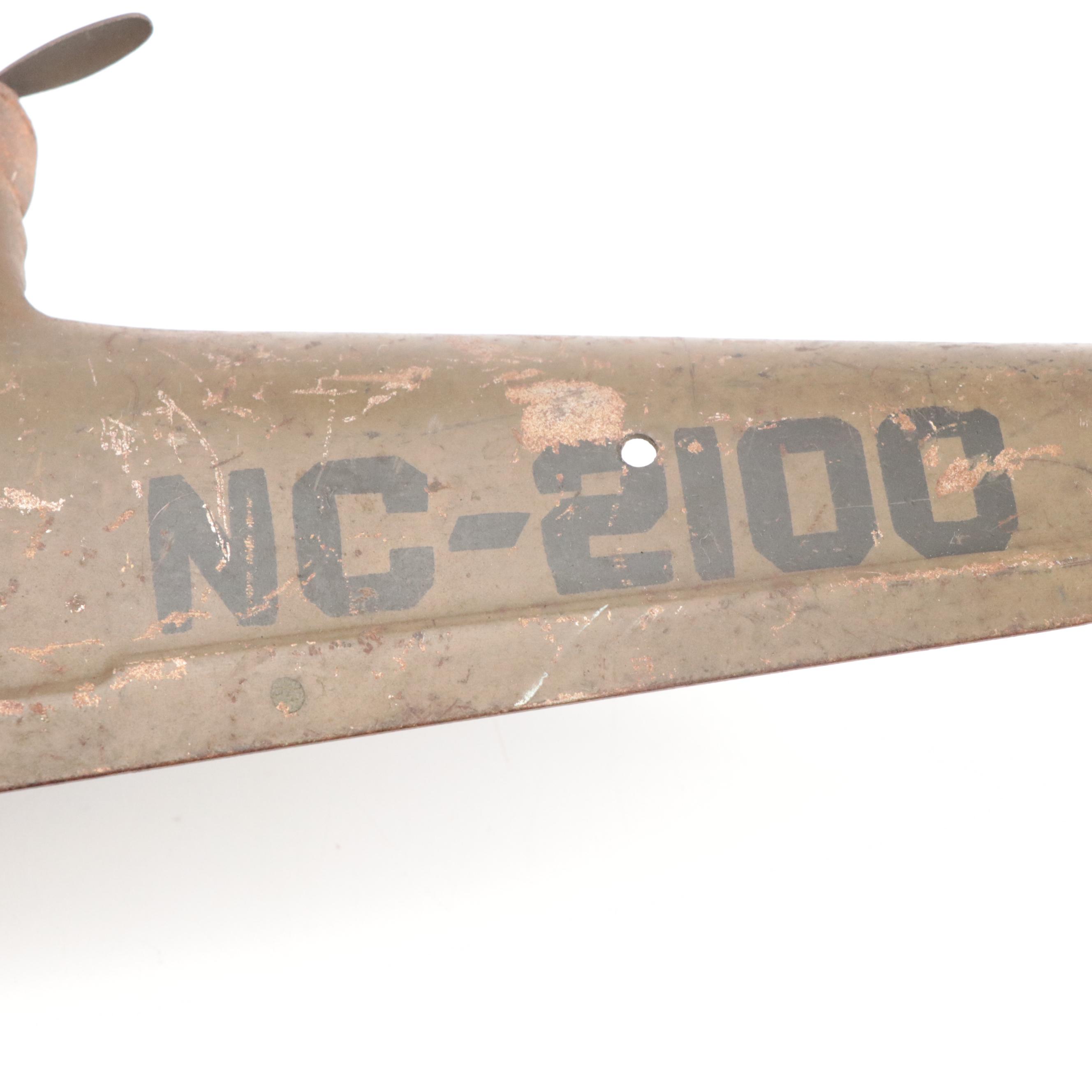 Marx "American Flagship" Pressed Steel Toy Plane, Mid-20th Century