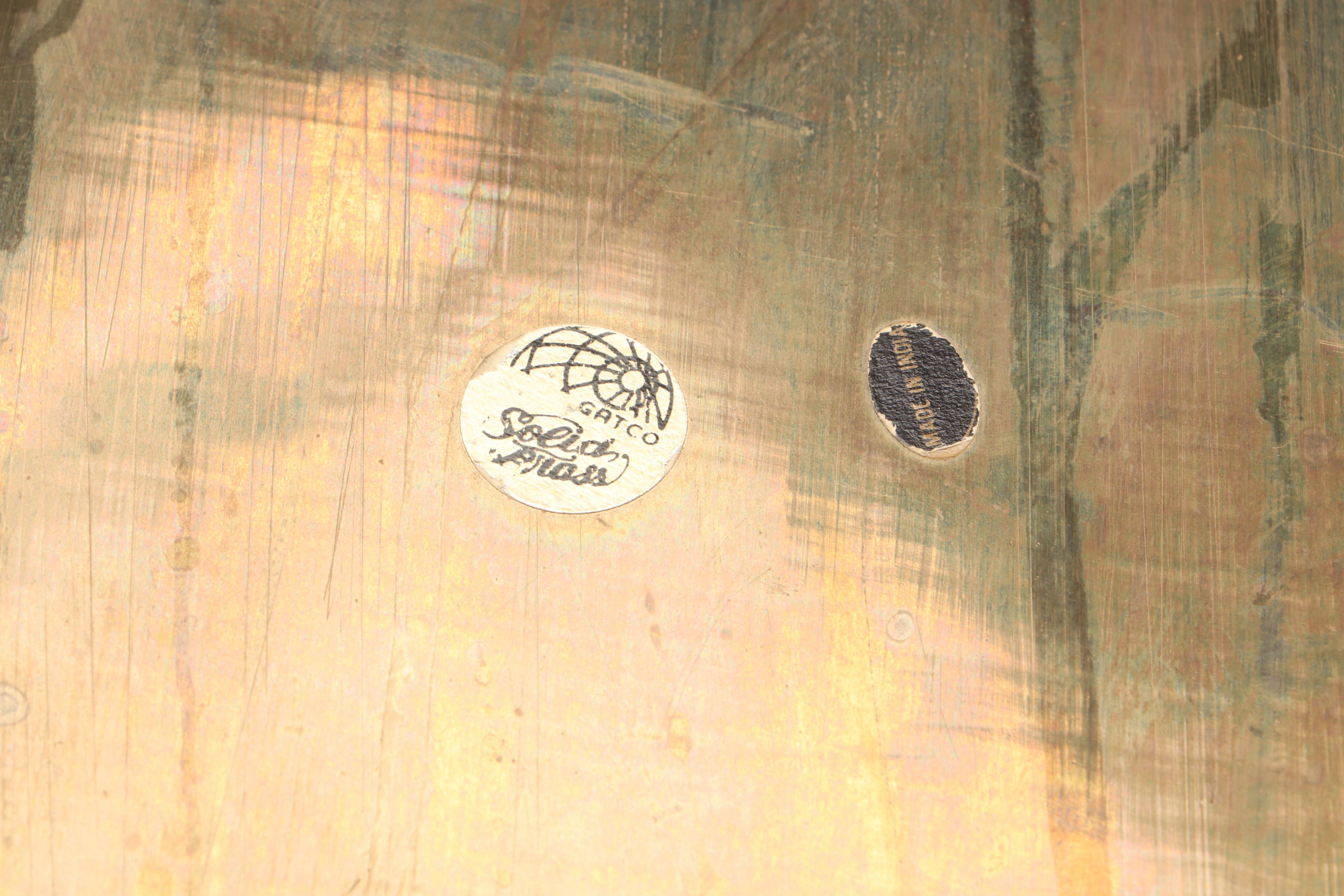 Georgian Style Wooden Wall Hanging Candle Lanterns with Brass Gallery Tray