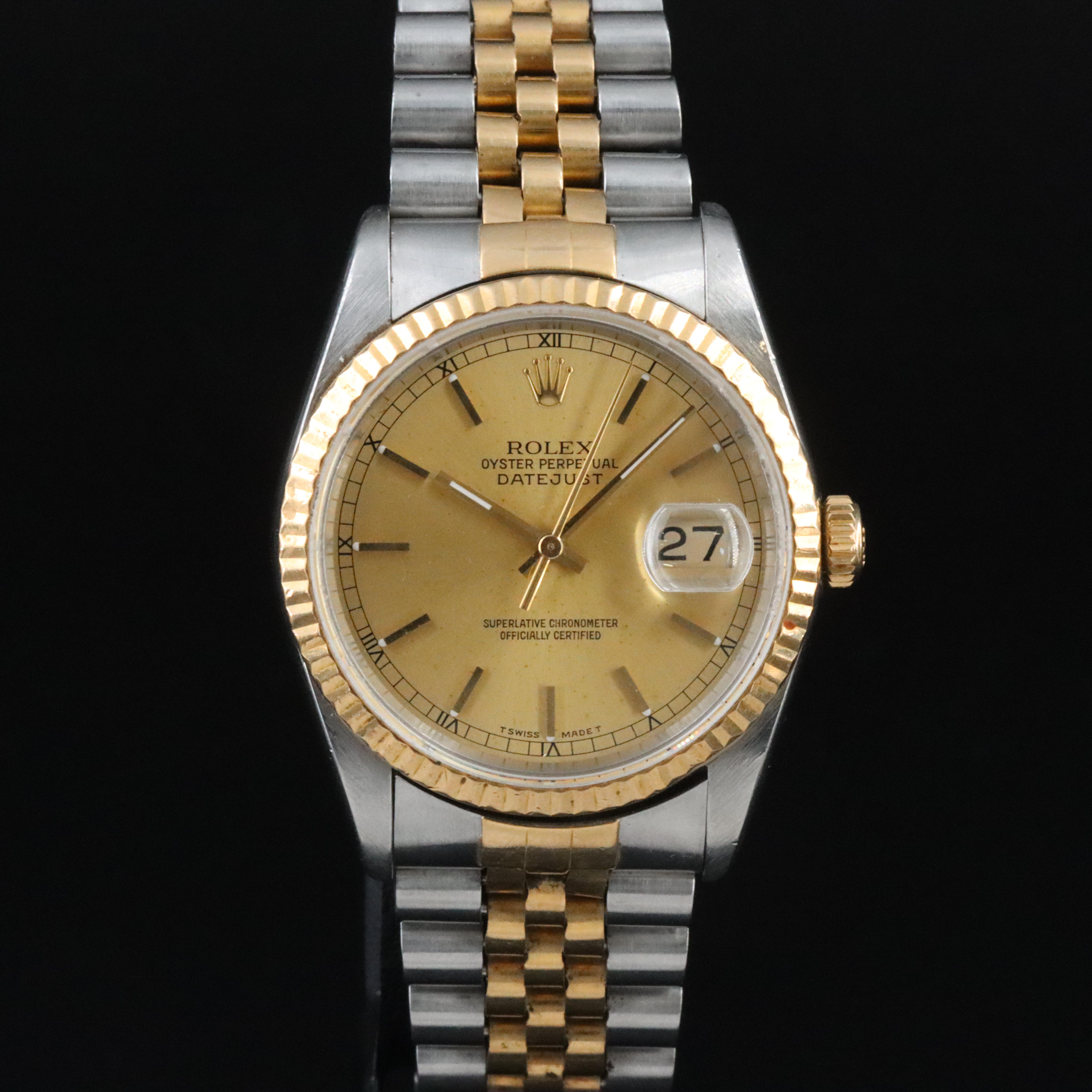 1990 Rolex Oyster Perpetual Datejust Watch