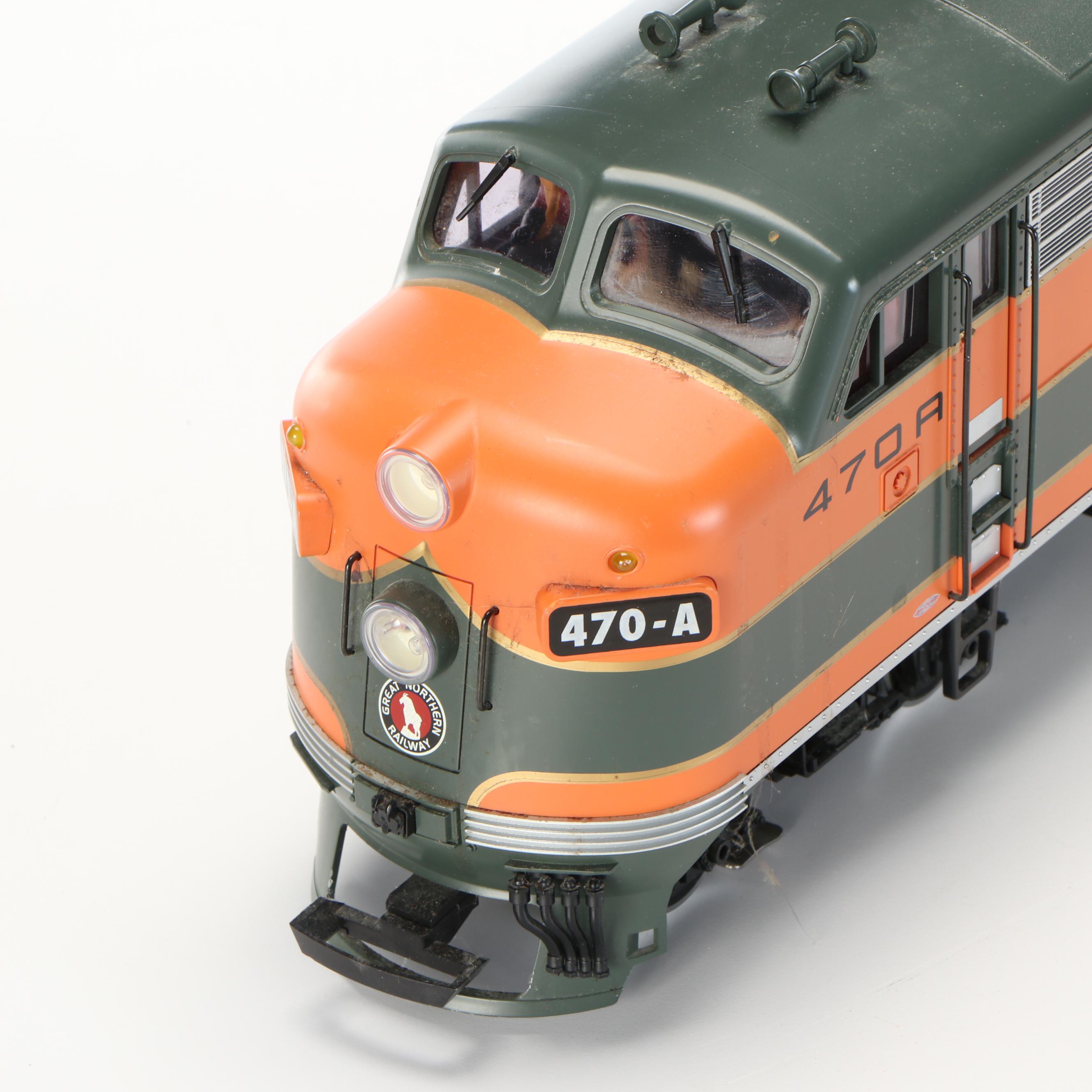 German Lehmann-Gross-Bahn G Scale Engine, Train Car and Caboose