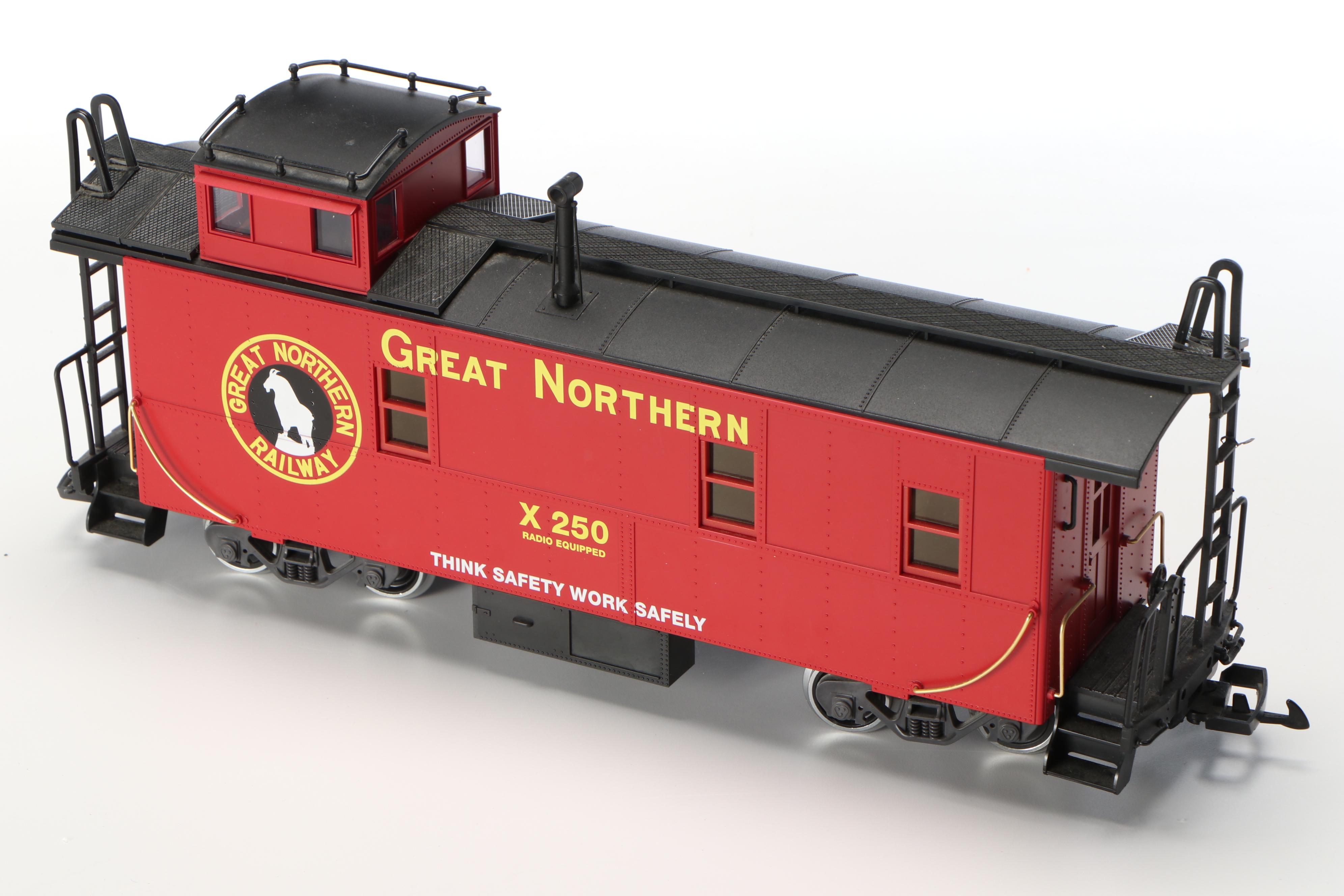 German Lehmann-Gross-Bahn G Scale Engine, Train Car and Caboose