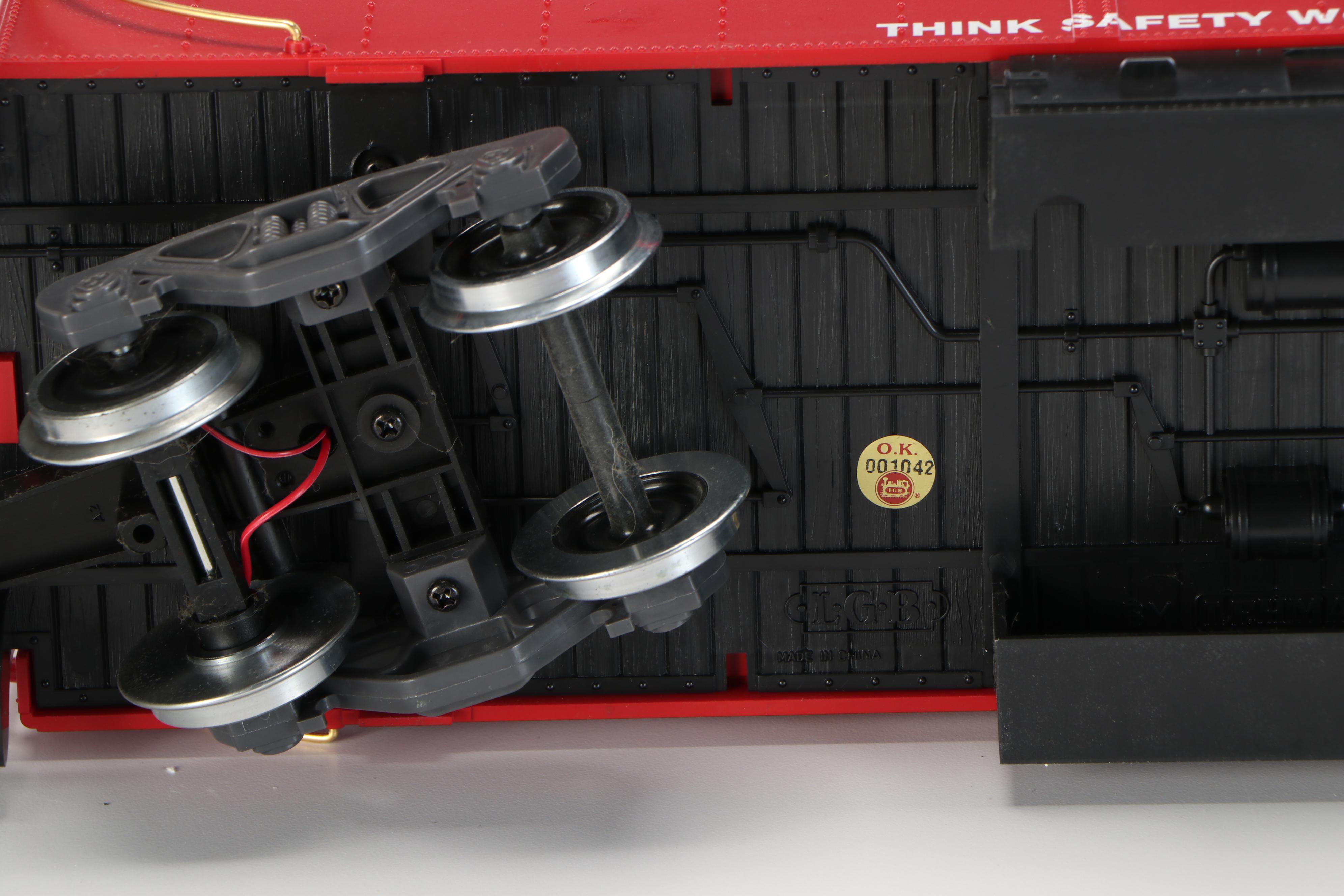 German Lehmann-Gross-Bahn G Scale Engine, Train Car and Caboose