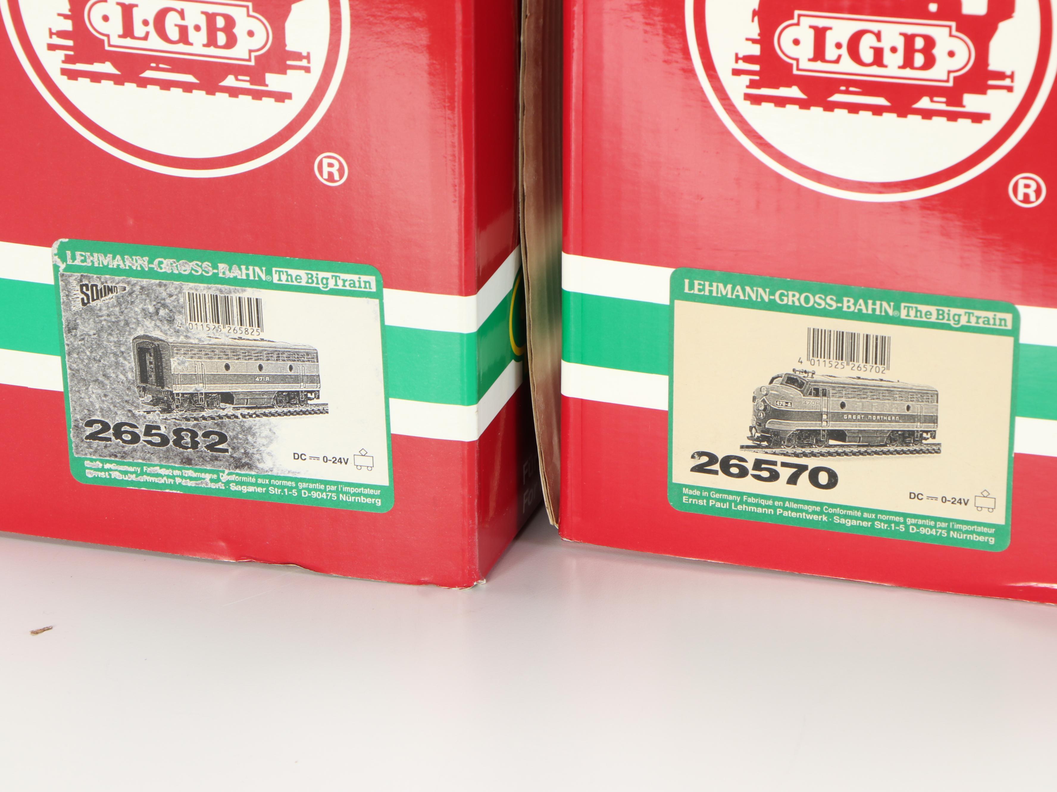 German Lehmann-Gross-Bahn G Scale Engine, Train Car and Caboose