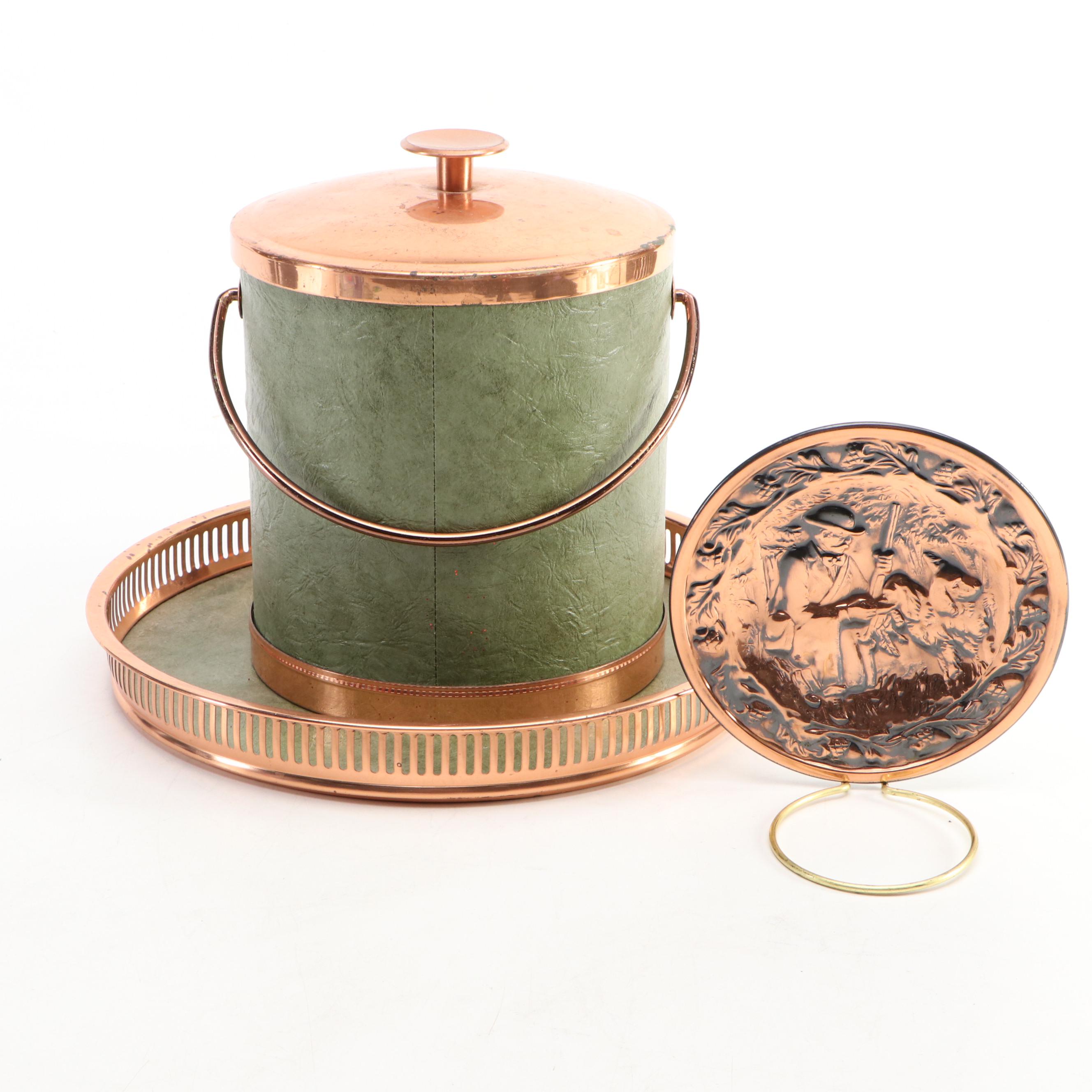 Coppercraft Guild Copper Cocktail Glasses, Ice Bucket and More