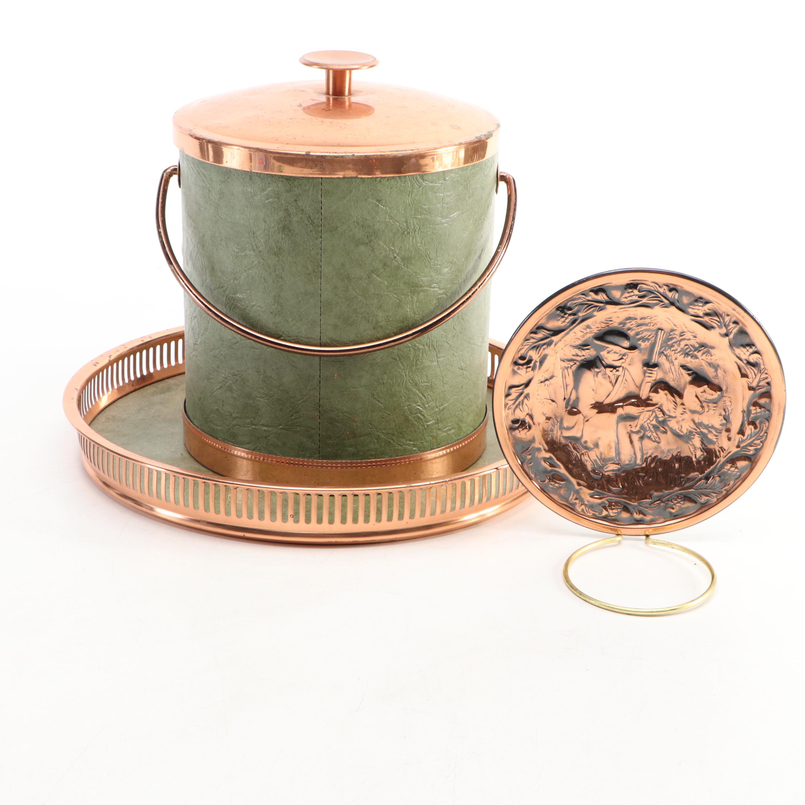 Coppercraft Guild Copper Cocktail Glasses, Ice Bucket and More