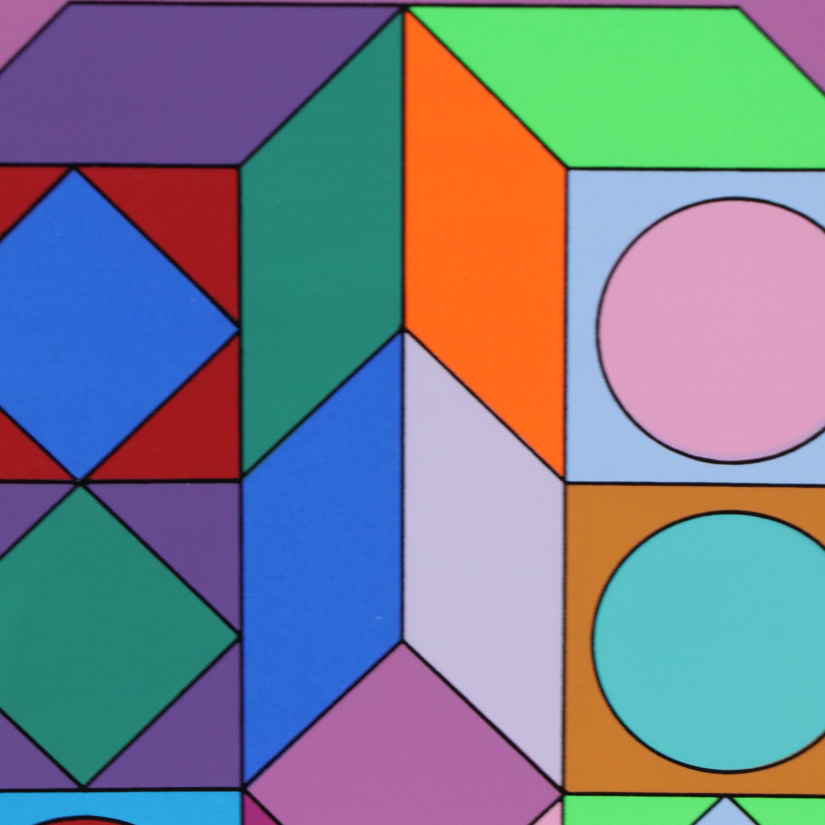 Victor Vasarely Op Art Serigraph "Sonora 3," Circa 1976